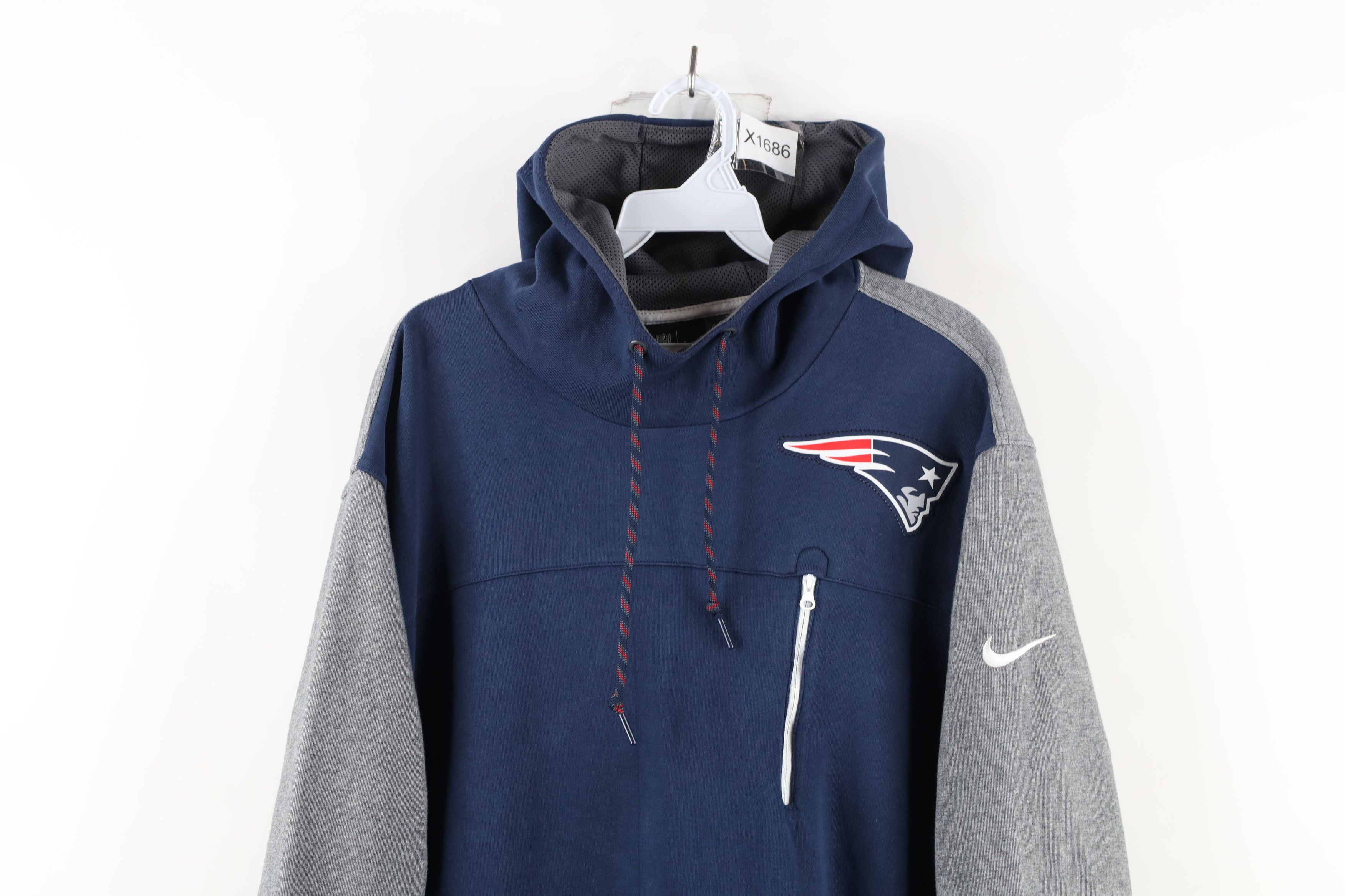 Nike Nike New England Patriots Football Hoodie Sweatshirt Blue Size US XXL / EU 58 / 5 - 2 Thumbnail