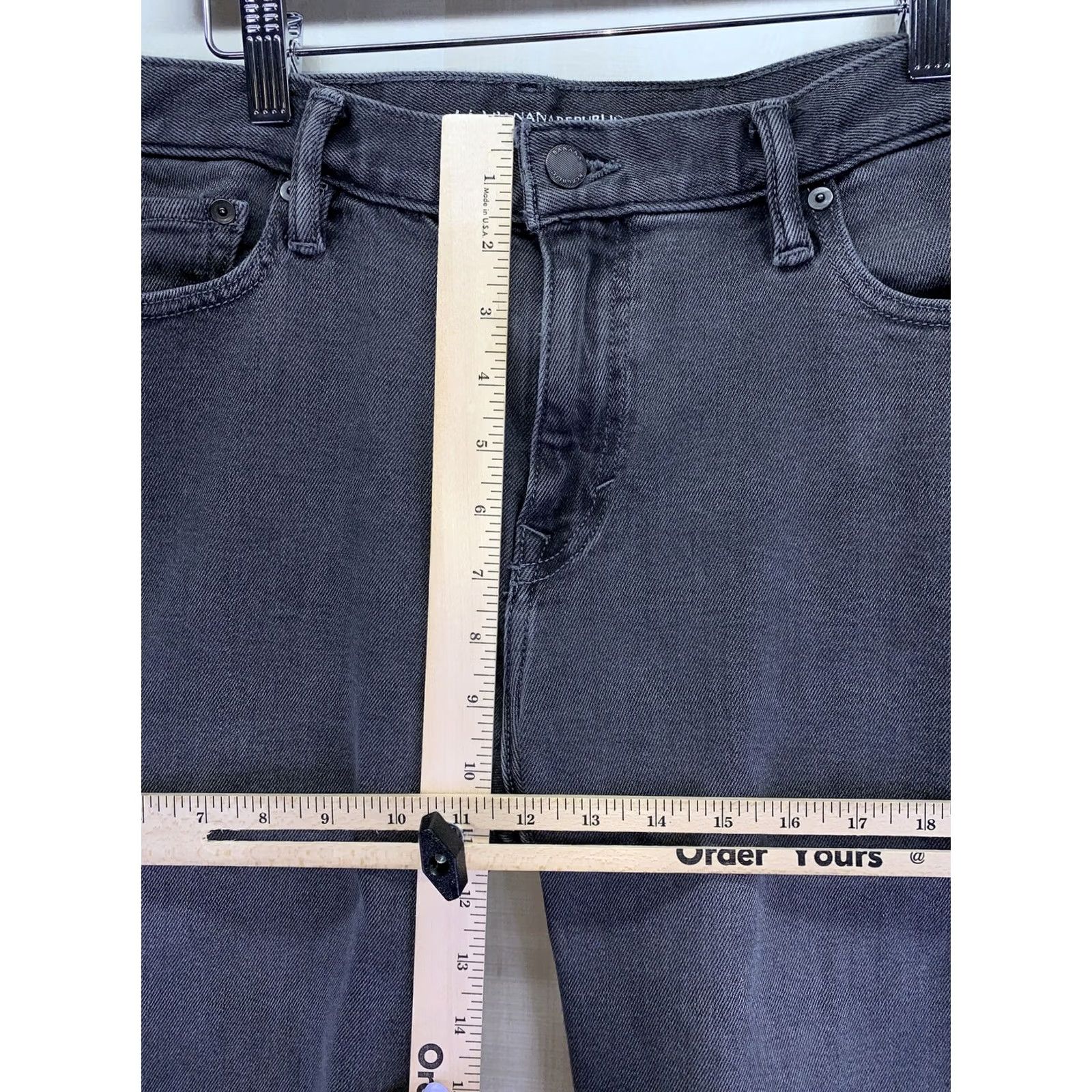 Vintage VINTAGE Grays Banna Republic Mens Legacy Weathered Gray Denim Slim Fit Jeans Sz 35x32 Mens Jeans Slim Fit Gray Denim Cotton - 6032 (As Is) Size US 35 - 3 Thumbnail