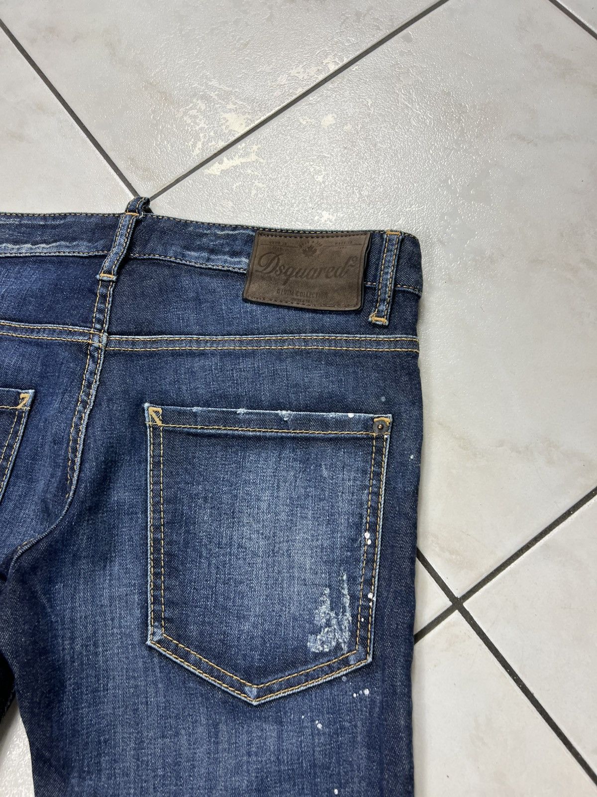 Dsquared2 Dsquared2 classic distressed painted slim denim jeans pants Size US 30 / EU 46 - 13 Thumbnail