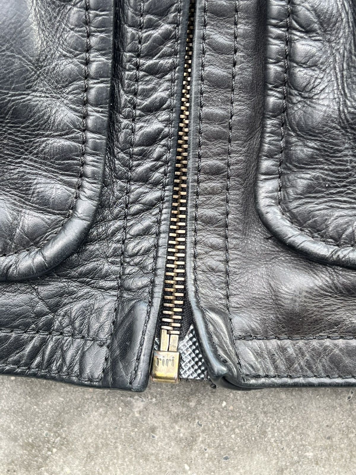 Acne Studios × Genuine Leather × Vintage FW11 Acne Studios Leather Biker Jacket Rare Hype Streetwear Size US M / EU 48-50 / 2 - 3 Thumbnail