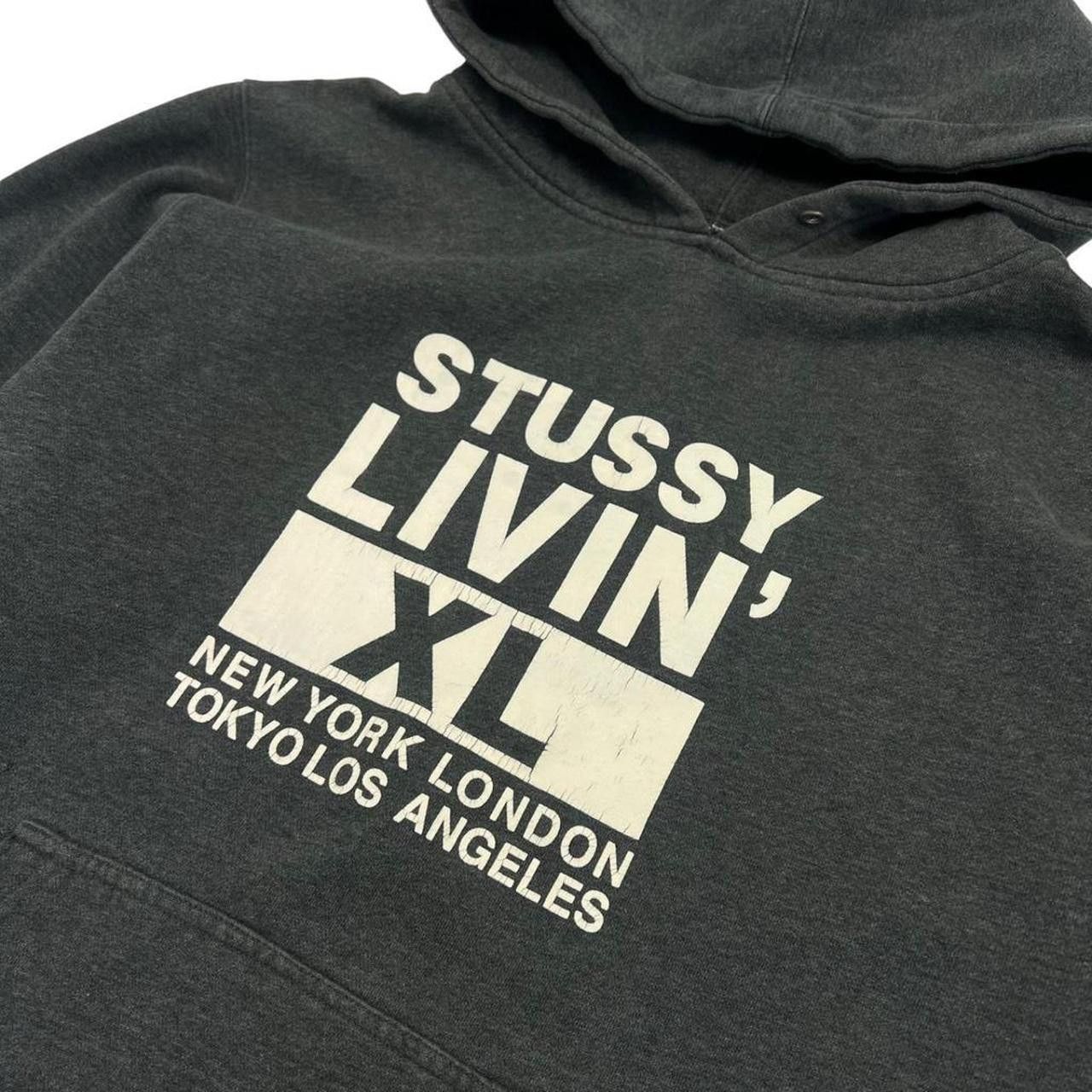Stussy Vintage 2000s Stussy World Tour Livin XL Hoodie - Large Size US L / EU 52-54 / 3 - 2 Thumbnail