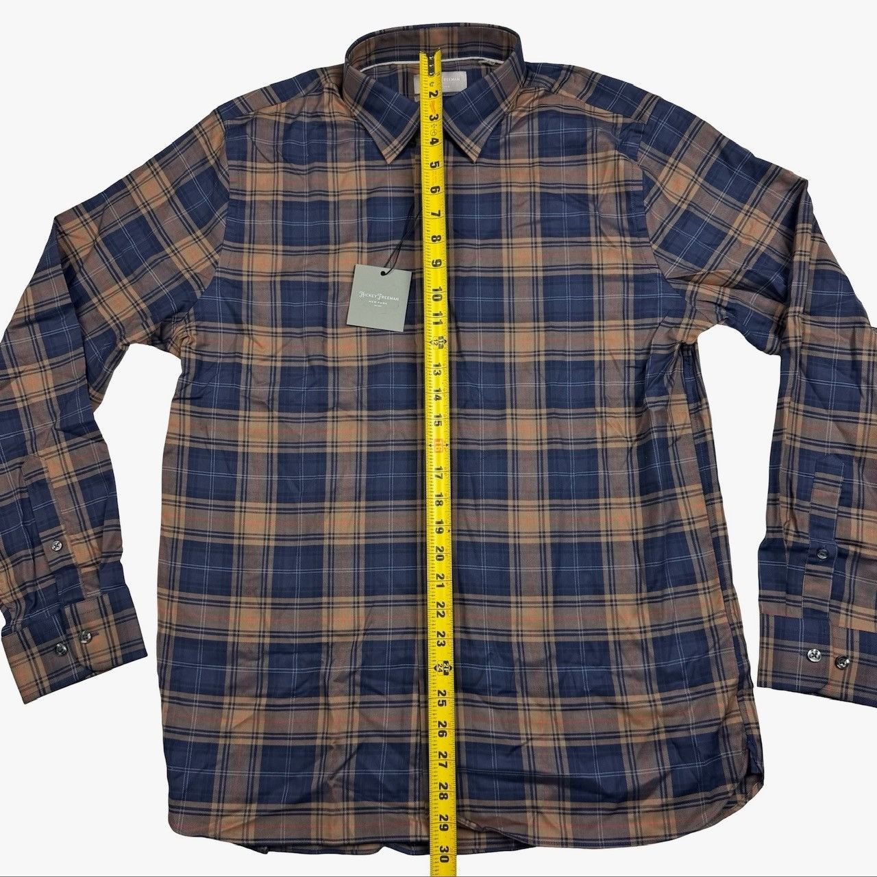 Hickey Freeman NEW Hickey Freeman Men's Flannel Button Flannel Shirt Blue/ Size US L / EU 52-54 / 3 - 8 Thumbnail