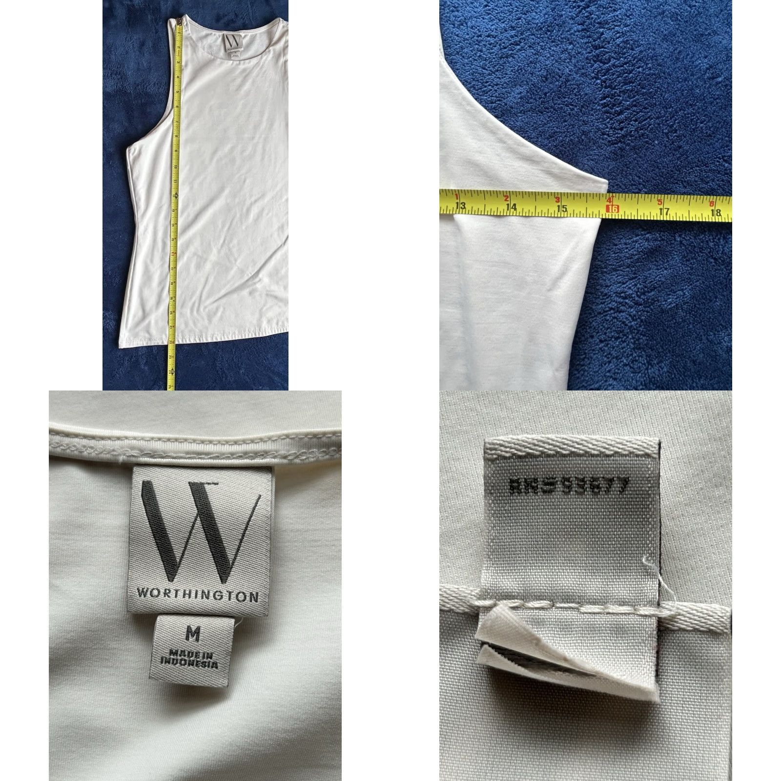 Worthington Worthington sleeveless Top Shirt Blouse Women M Tan Crew Neck Light Summer Casual Vintage: No, Sleeveless, Knit, Regular Fit Size M / US 6-8 / IT 42-44 - 9 Thumbnail