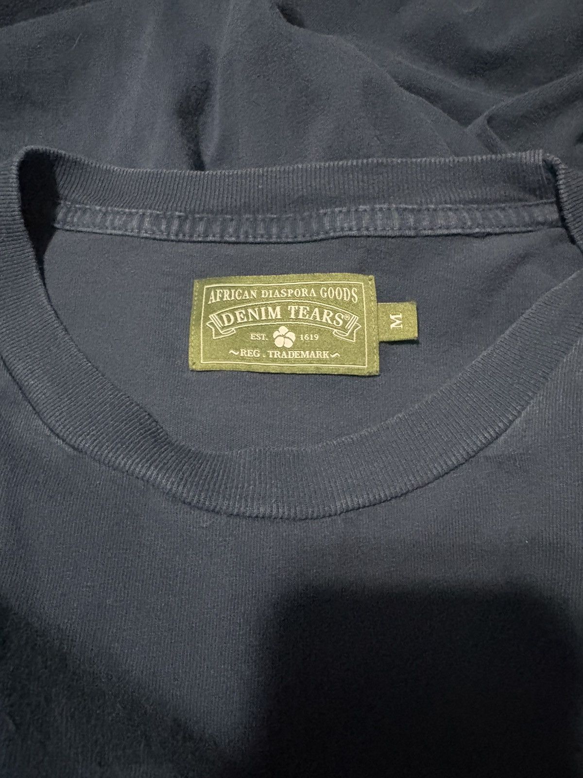 DENIM TEARS DENIM TEARS Logo Tee Navy Size US M / EU 48-50 / 2 - 3 Thumbnail