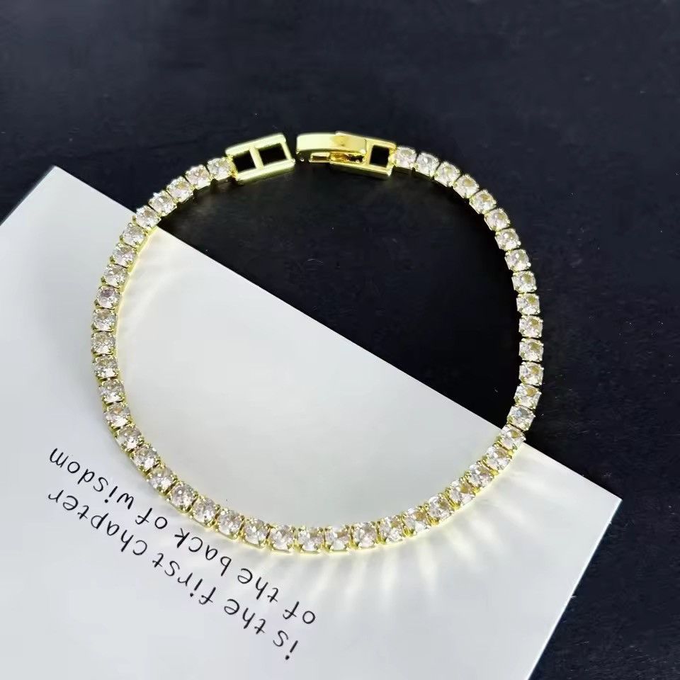 Jewelry DIAMOND Iced Out Bracelet Link 16 cm Size ONE SIZE - 7 Thumbnail
