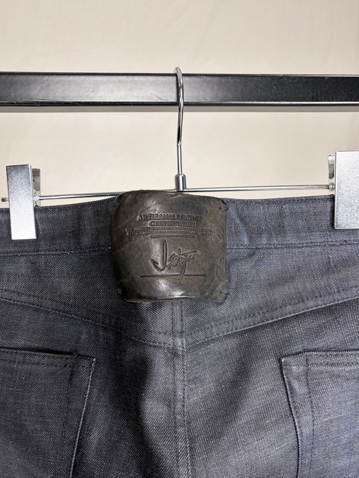 Isamu Katayama Backlash Isamu Katayama BACKLASH Resin-Coated Skinny Jeans Size US 32 / EU 48 - 6 Thumbnail