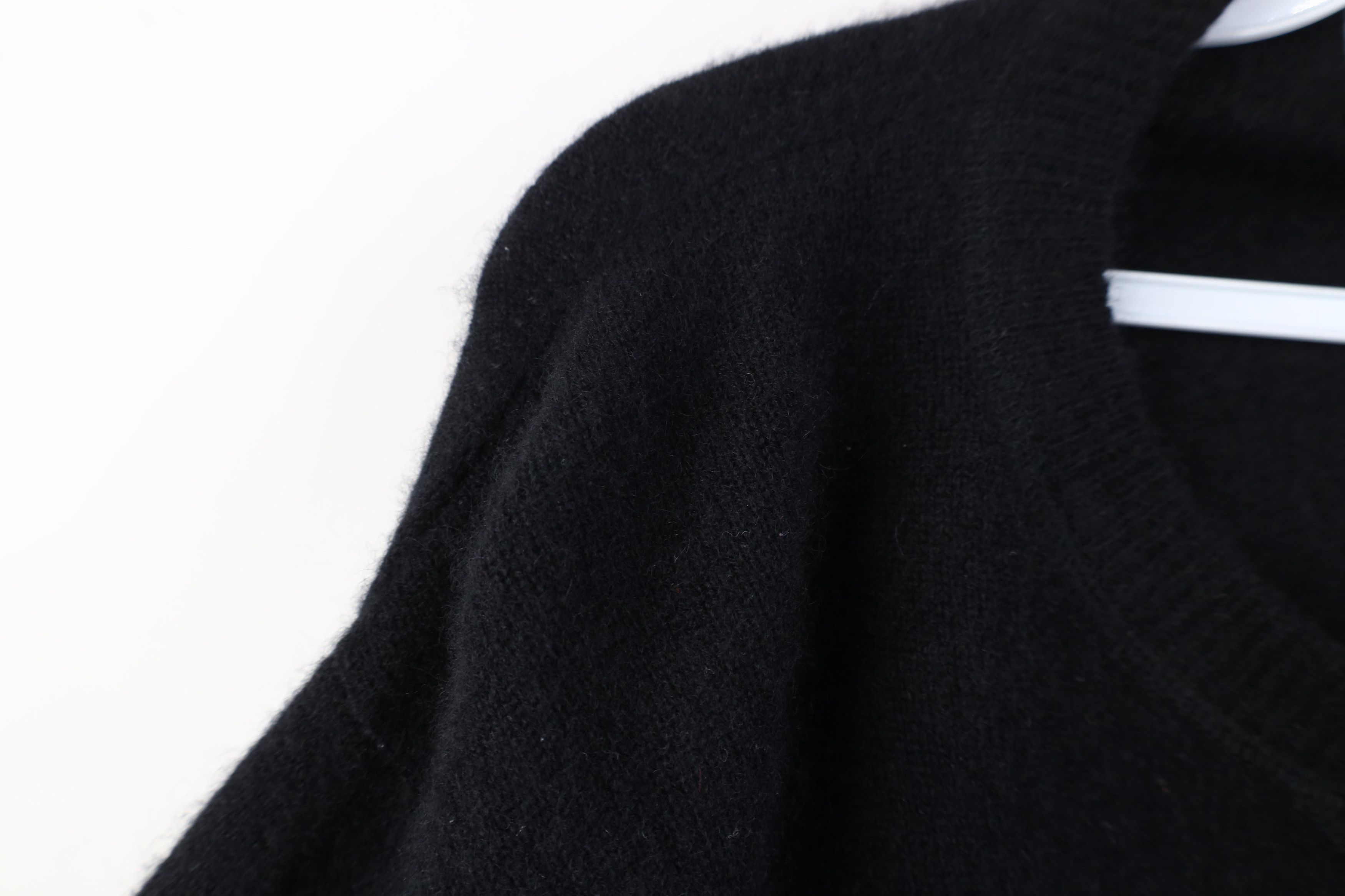 Vintage Vintage 90s Streetwear 2 Ply Cashmere Knit Sweater Black Size US XL / EU 56 / 4 - 4 Thumbnail