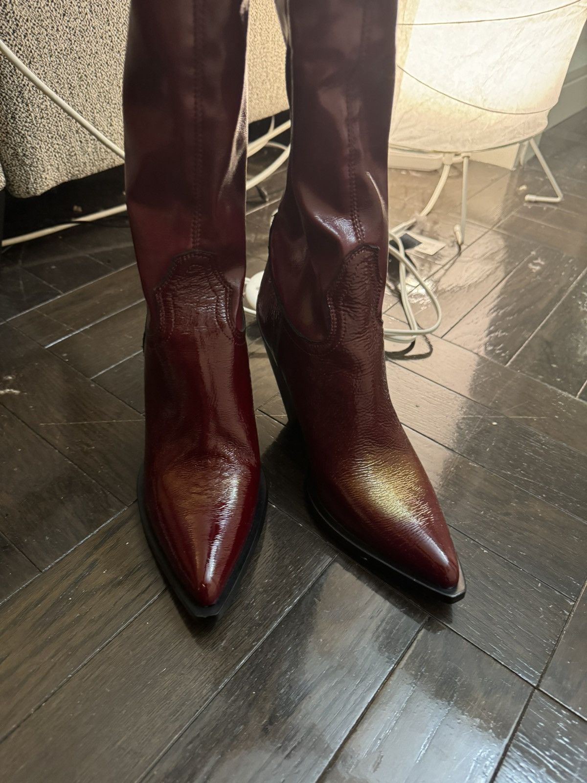 SONRA SONORA VILLA HERMOSA BOOTS RED Size US 7 / IT 37 - 3 Thumbnail
