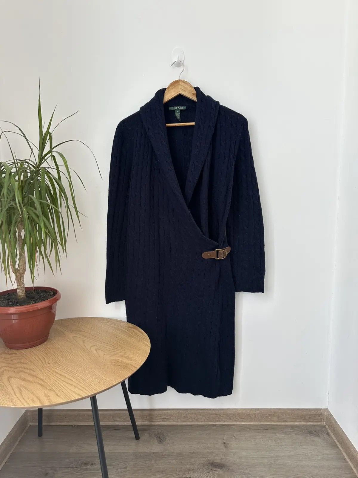 Polo Ralph Lauren Vintage Polo Ralph Lauren Blue Wool Kable Knit Long Dress Size US XL / EU 56 / 4 - 3 Thumbnail