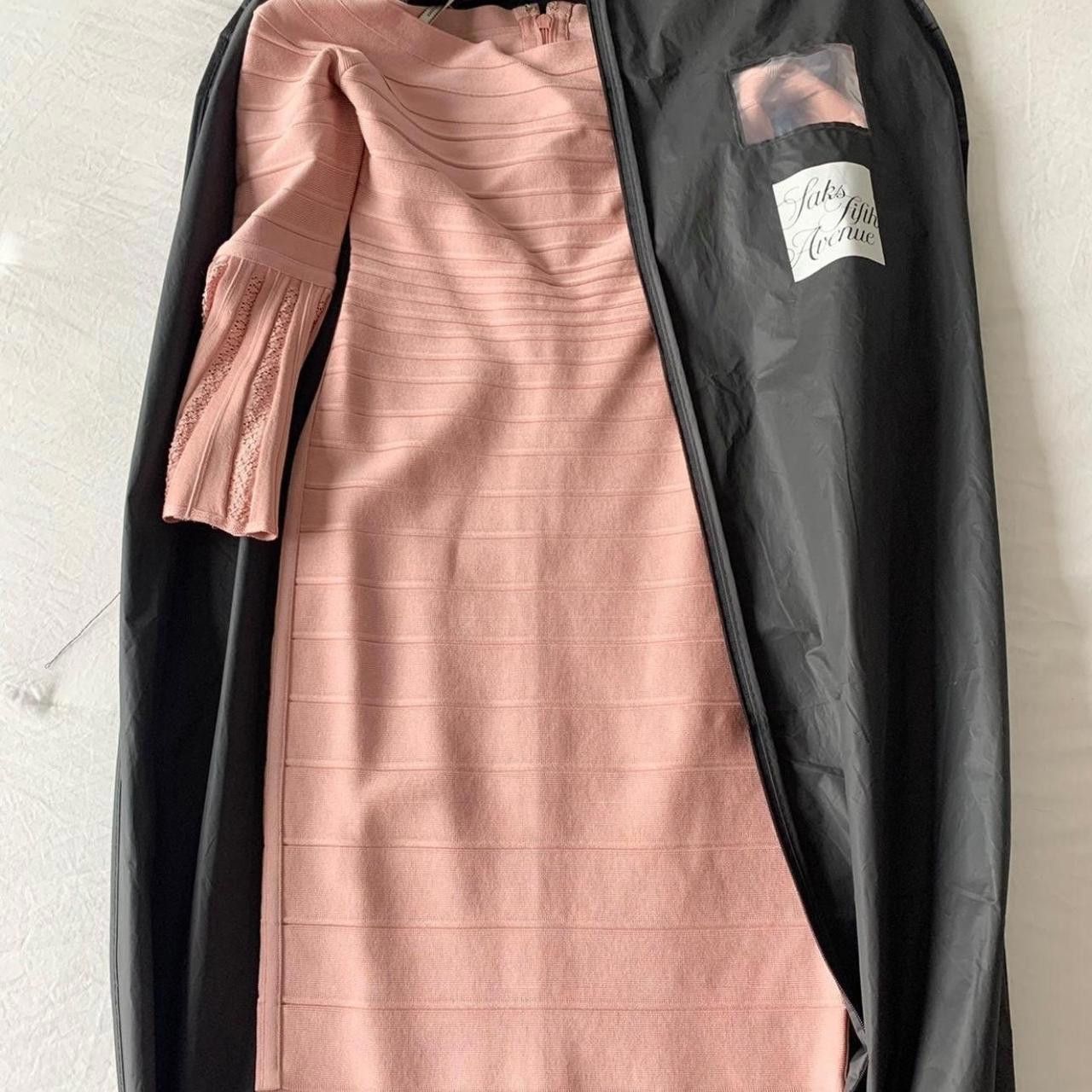 Herve Leger Herve Leger Pink Off-The-Shoulder Bodycon Dress Sz M Size M / US 6-8 / IT 42-44 - 2 Thumbnail