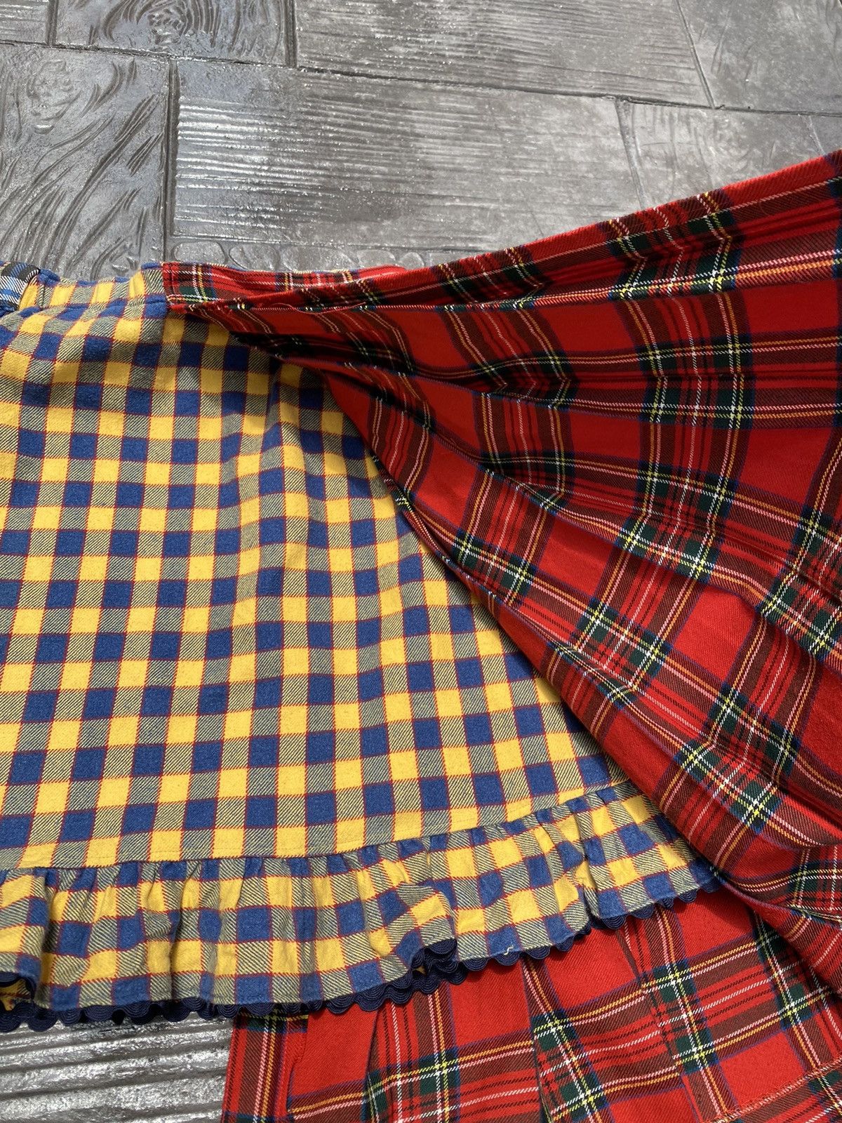 Japanese Brand 🔥RARE🔥 Mezzo Piano Split Yellow/Red Tartan Seditionaries Size 27" / US 4 / IT 40 - 11 Thumbnail