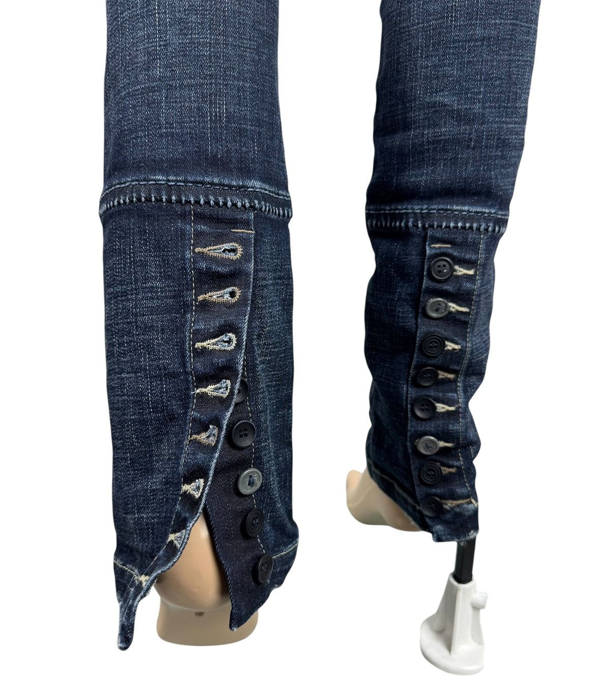 Marithe + Francois Girbaud × Vintage Marithe Francois Girbaud Biker Jeans Vintage size 27 IT42 Size 27" / US 4 / IT 40 - 13 Thumbnail