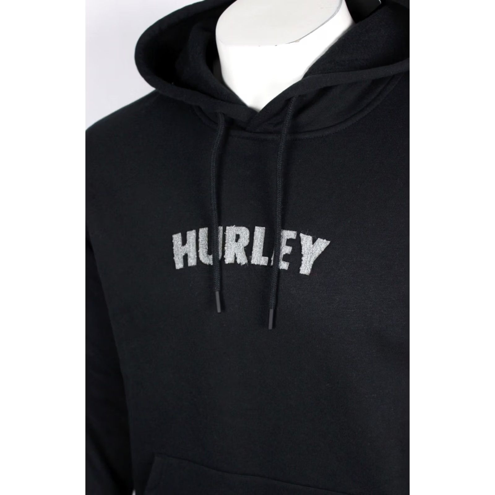 Hurley Hurley Men's Chenille Patch Pullove Hoodie Sweatshirt M Medium Black Size US M / EU 48-50 / 2 - 3 Thumbnail
