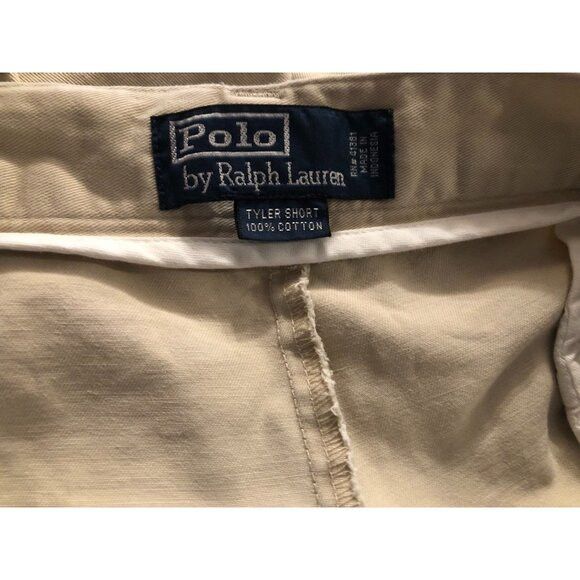 Polo Ralph Lauren polo ralph lauren men's khaki 100%cotton shorts size: 38 Size US 38 / EU 54 - 4 Thumbnail