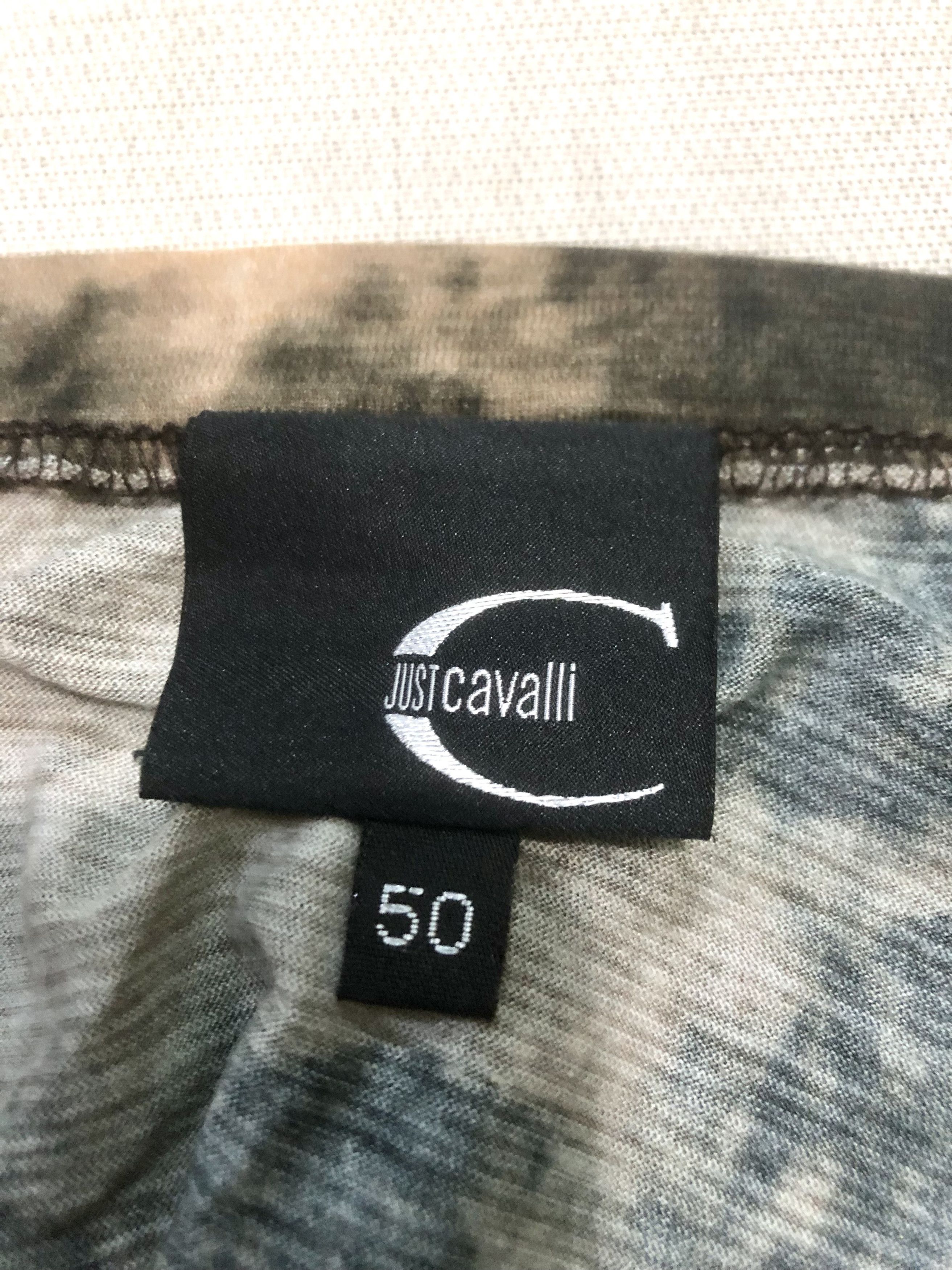 Just Cavalli Juat cavali brown printed v-neck shirt Size US M / EU 48-50 / 2 - 7 Thumbnail