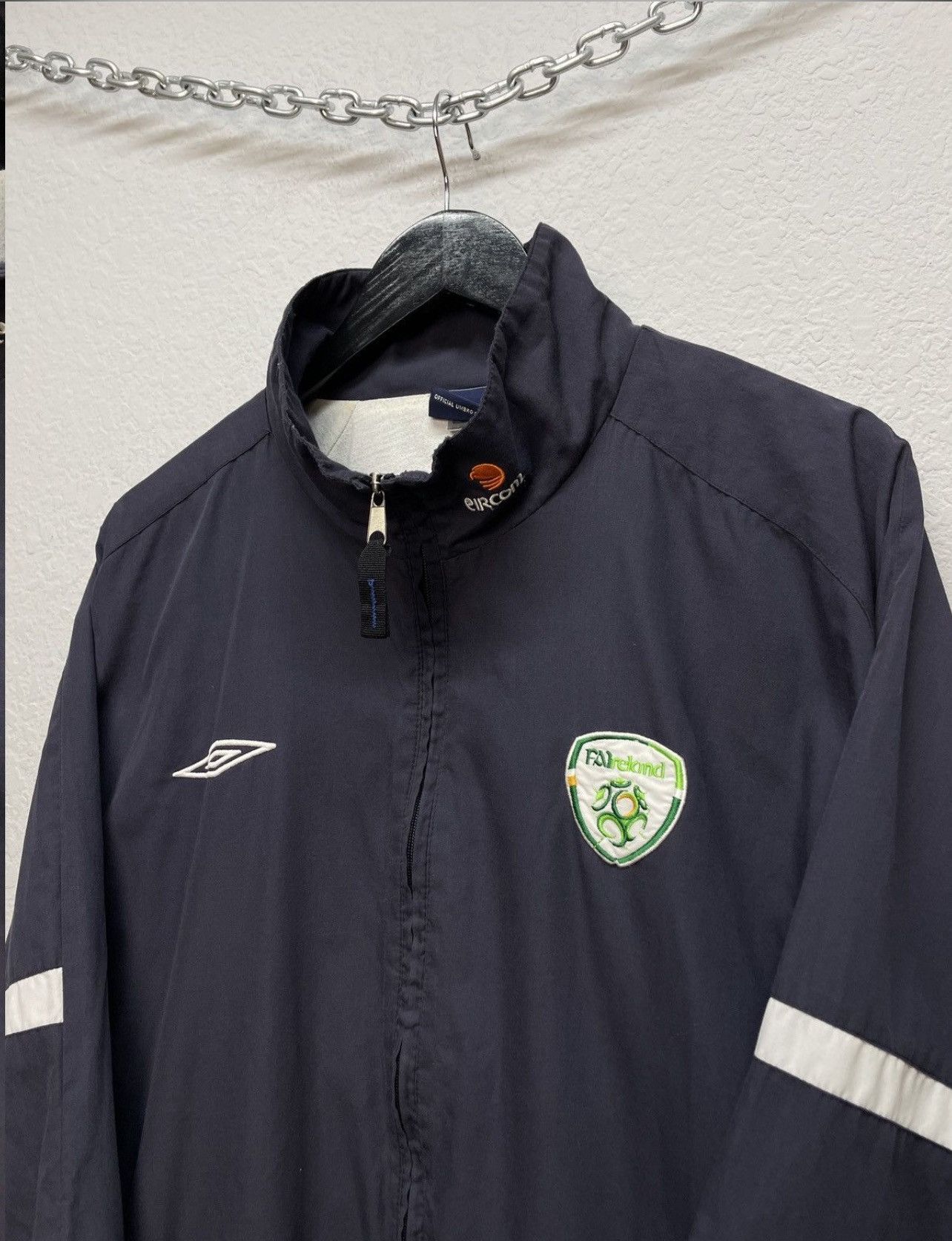 Umbro Vintage y2k Umbro Ireland 00s Training Soccer Track Jacket Size US S / EU 44-46 / 1 - 5 Thumbnail