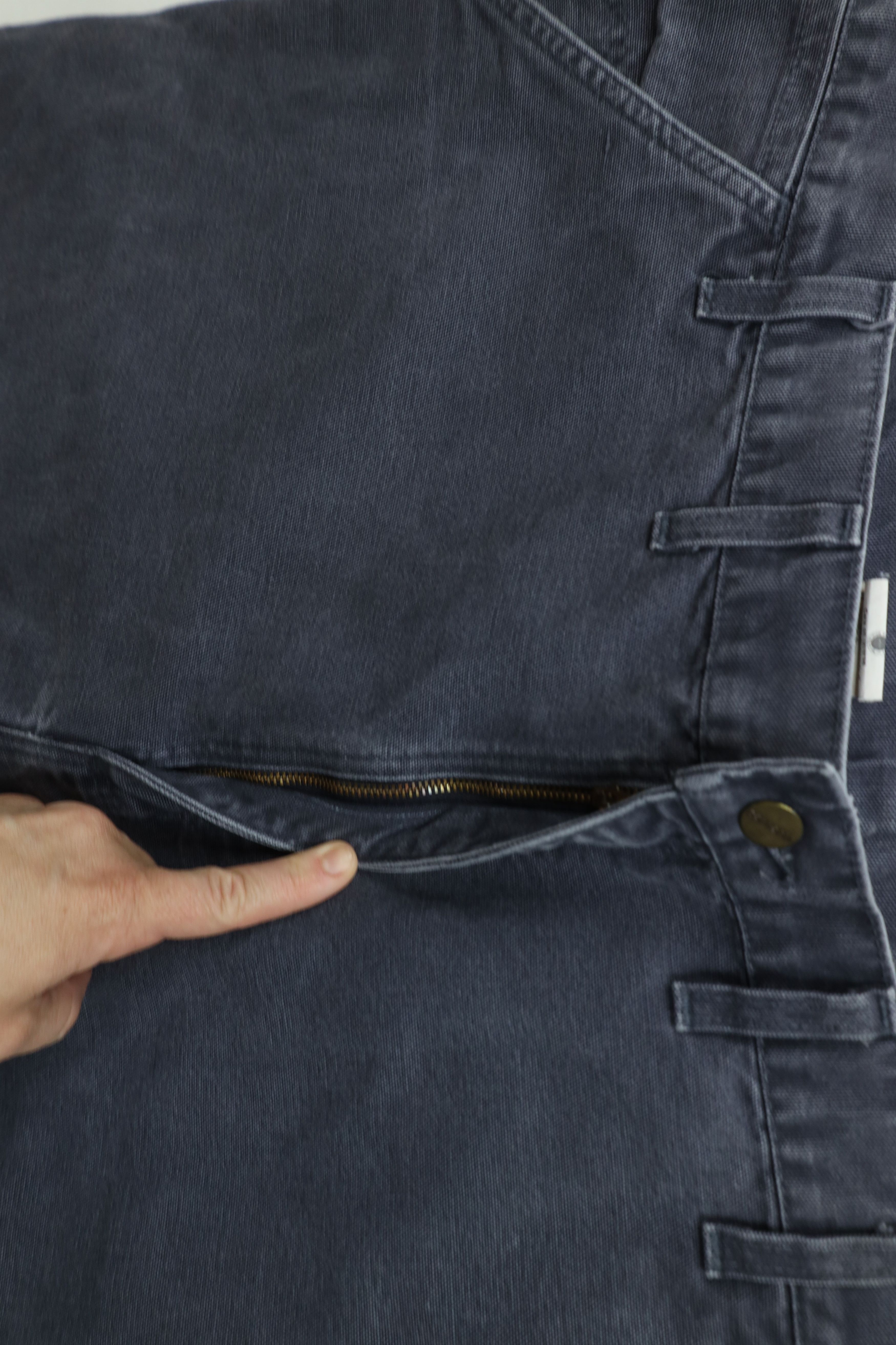 Carhartt × Vintage Vintage Y2K Carhartt Wide Leg Dungaree Pants Petrol Blue Size US 44 / EU 60 - 7 Thumbnail