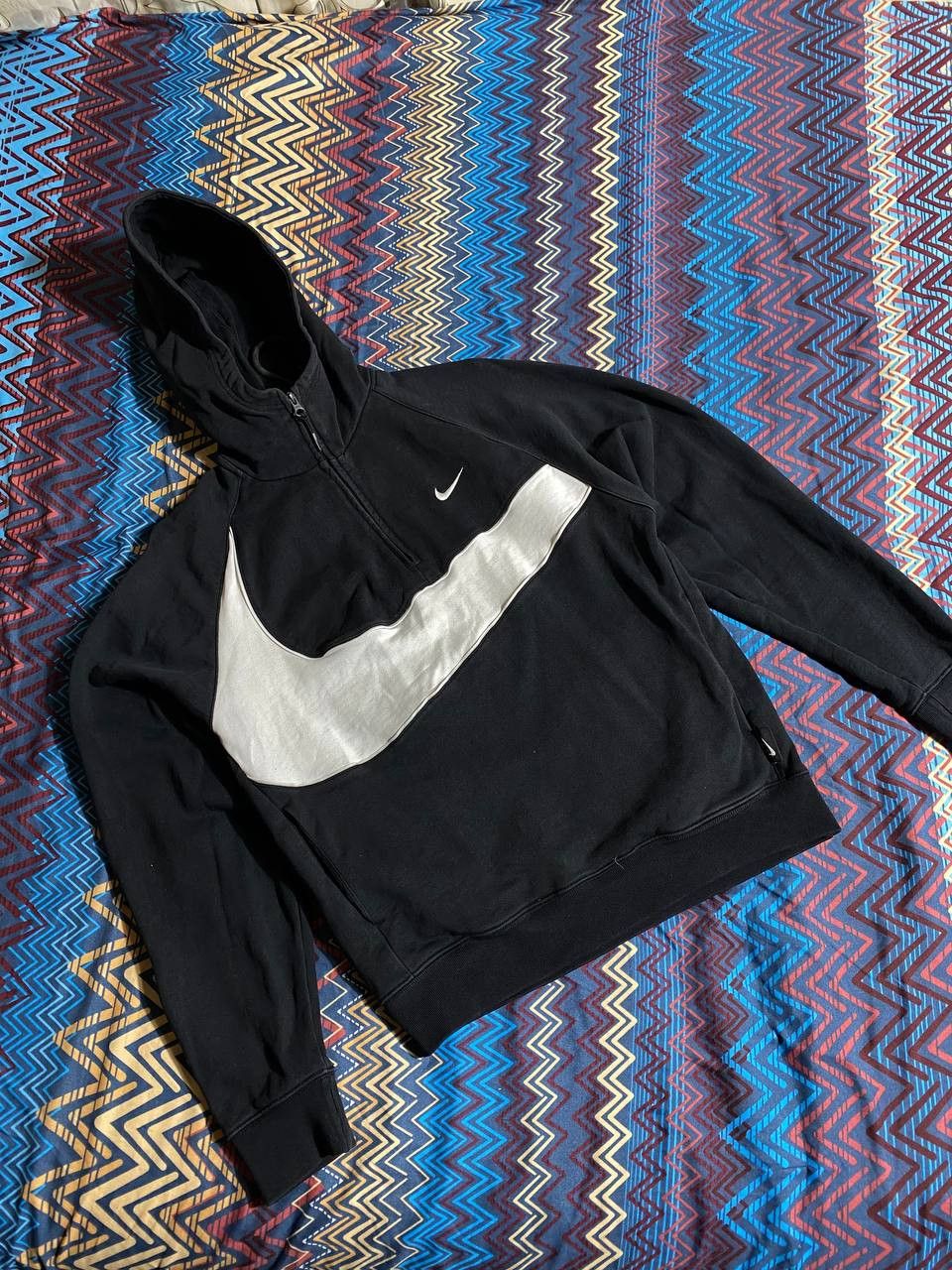 Nike vintage front logo pullover hoodie hotsell