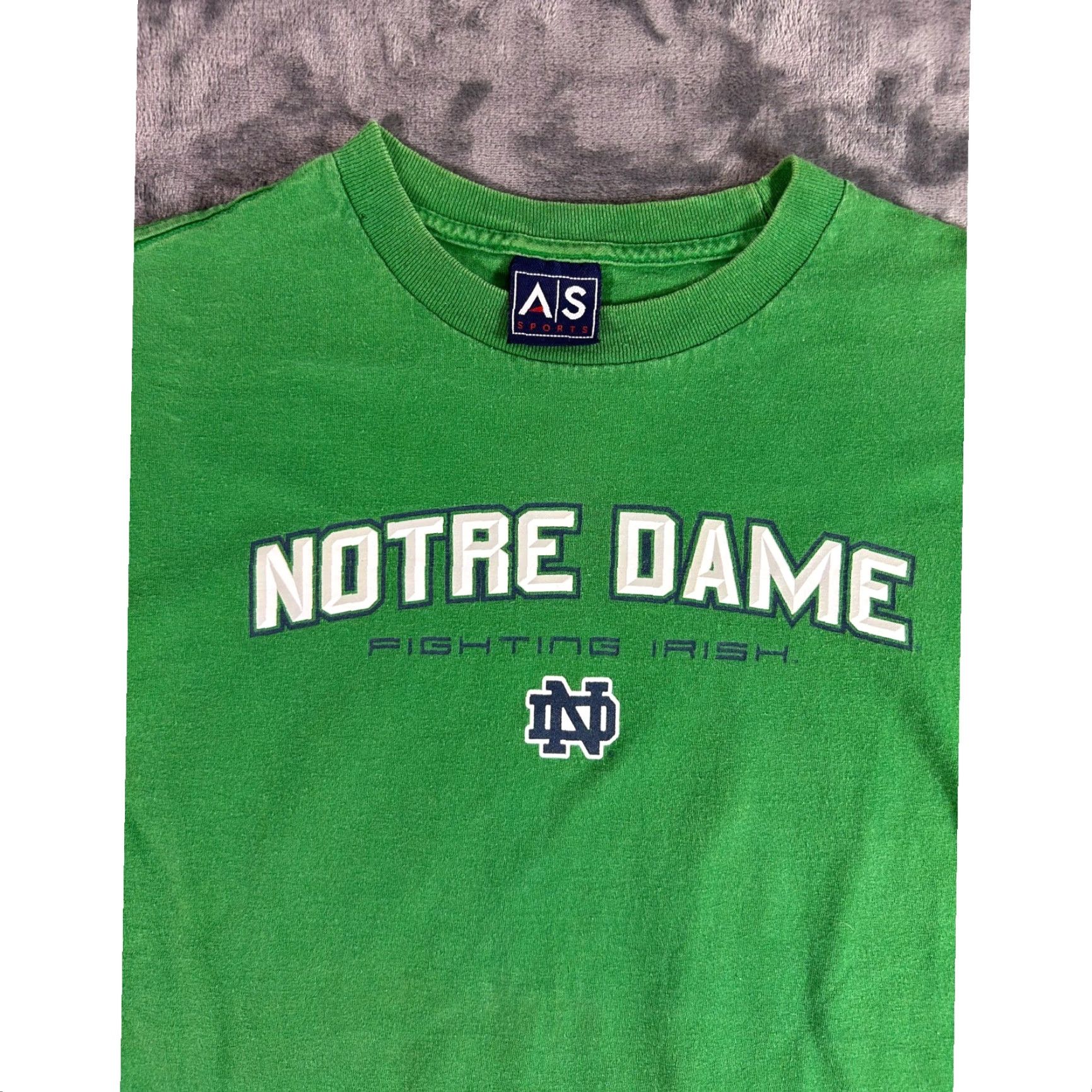 Logo 7 VINTAGE Notre Dame Fighting Irish Green Logo T Shirt Mens Size Medium Size US M / EU 48-50 / 2 - 3 Thumbnail