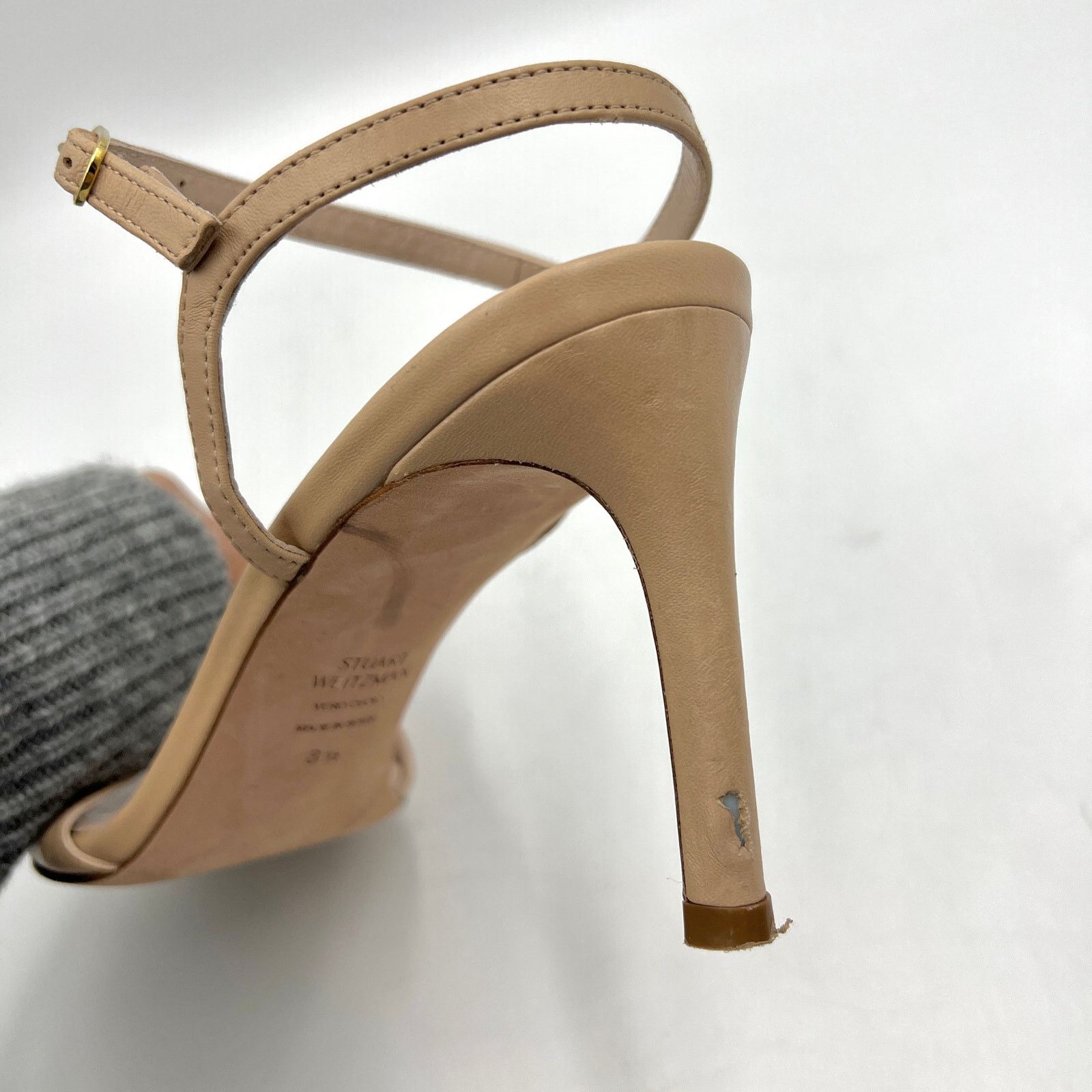 Stuart Weitzman Stuart Weitzman Gloria 80 Nude Stiletto Heels Size US 8.5 / IT 38.5 - 7 Thumbnail