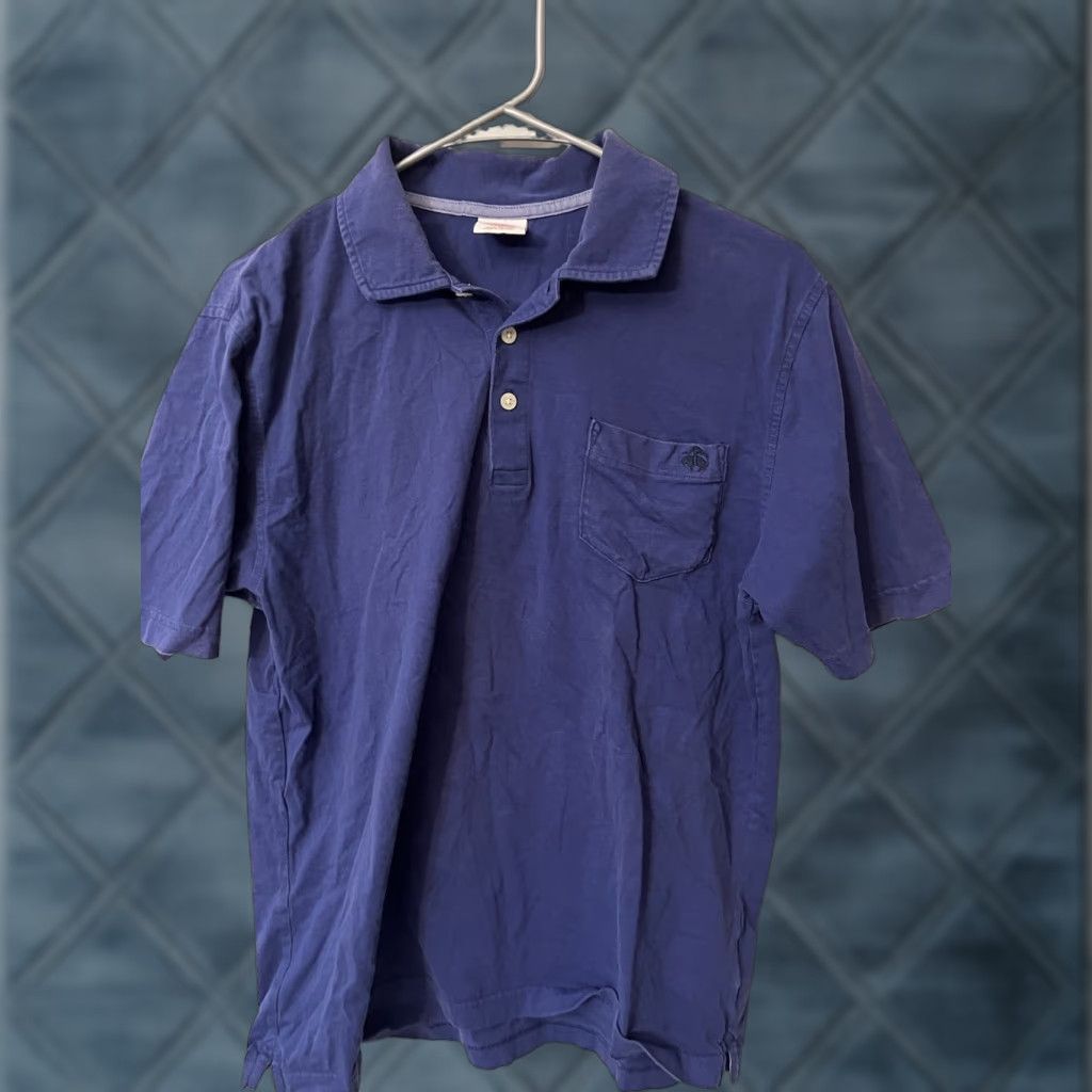 Brooks Brothers Brooks Brothers 346 Polo Shirt Mens Medium Blue 100% Cotton Regular Short Sleeve Button Collar Pocket Modern American Size US M / EU 48-50 / 2 - 1 Thumbnail