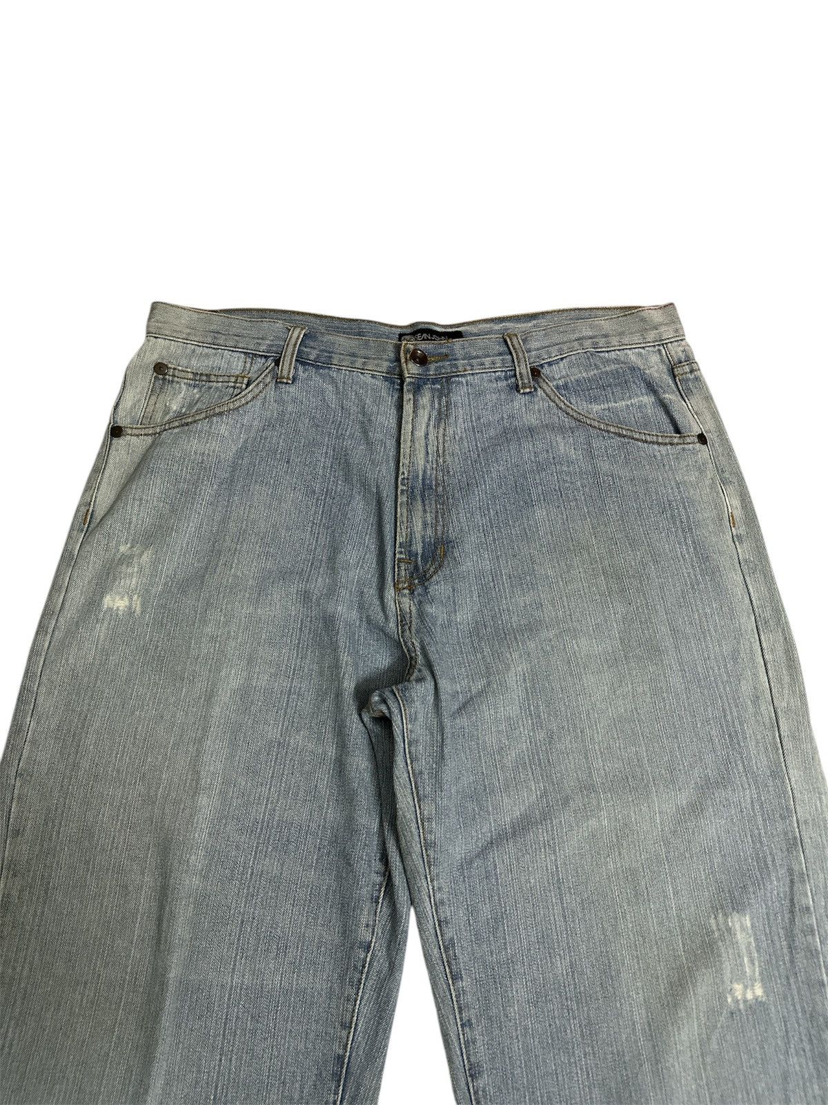 GOA 2000 Sean John Embroidered Baggy Jean Y2K Jnco Goa Lgb Style Size US 39 - 5 Thumbnail