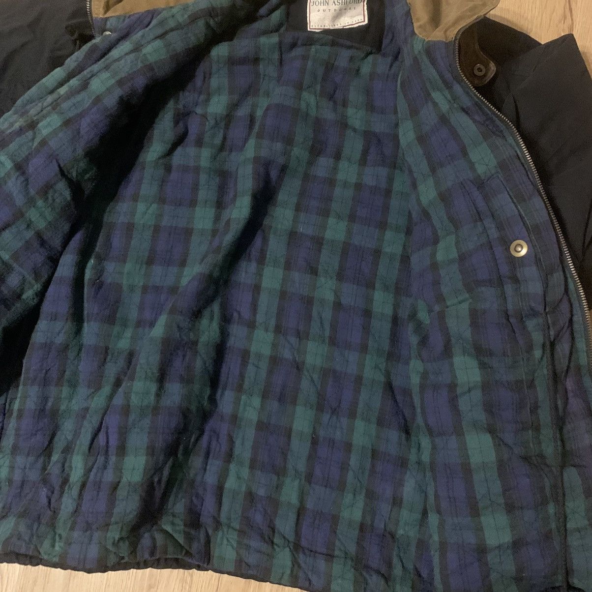 John Ashford John Ashford Black Bomber Flannel Lined XL Vintage Outdoor Size US XL / EU 56 / 4 - 7 Thumbnail