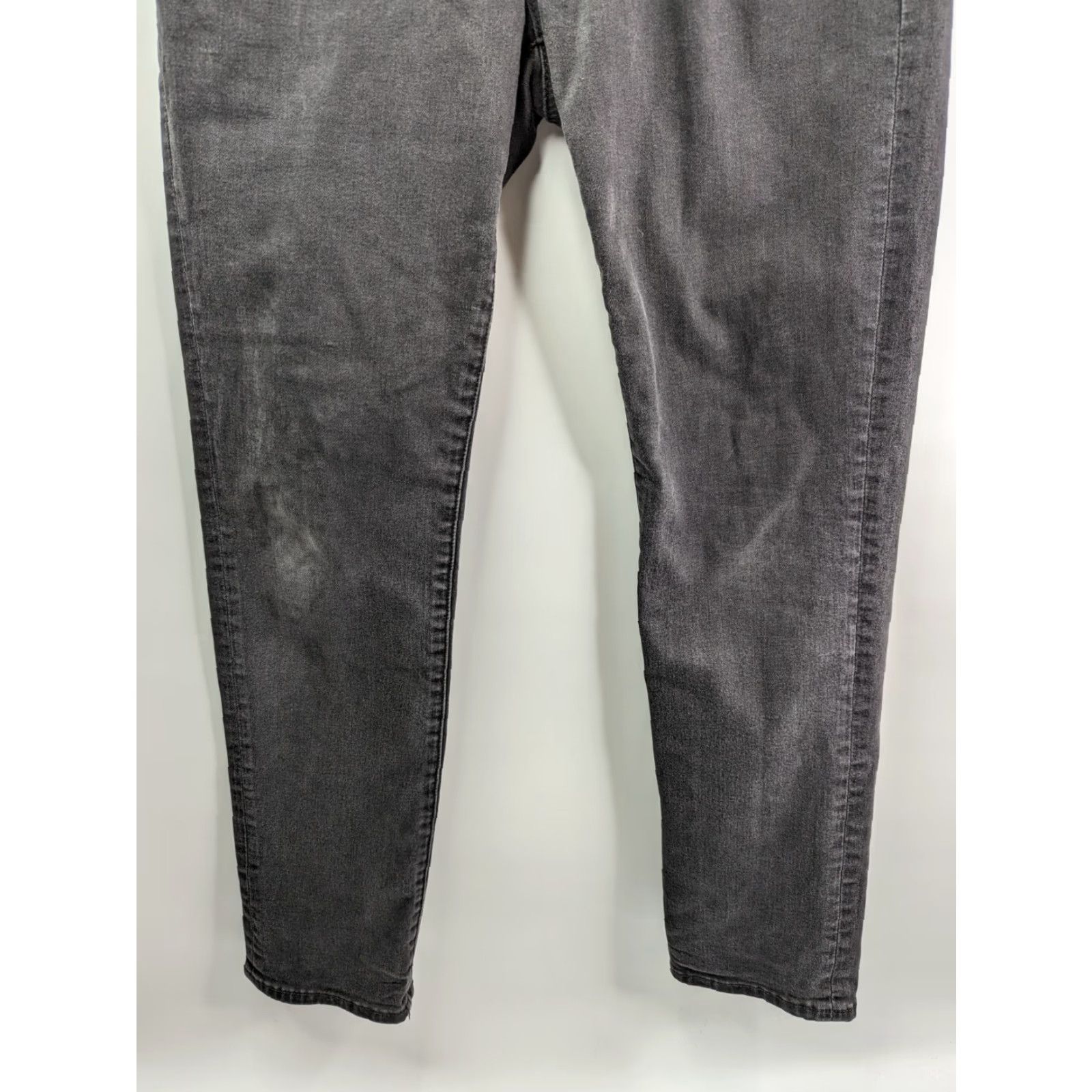 American Eagle Outfitters American Eagle Jeans Slim Straight Men 29 x 30 Black Stretch Dark Wash Denim Cotton Blend Logo Accessories Size US 29 - 3 Thumbnail