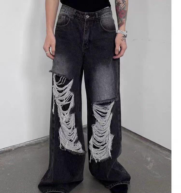 Japanese Brand × Vintage Black High Street Vintage Loose Jeans Size US 32 / EU 48 - 2 Thumbnail
