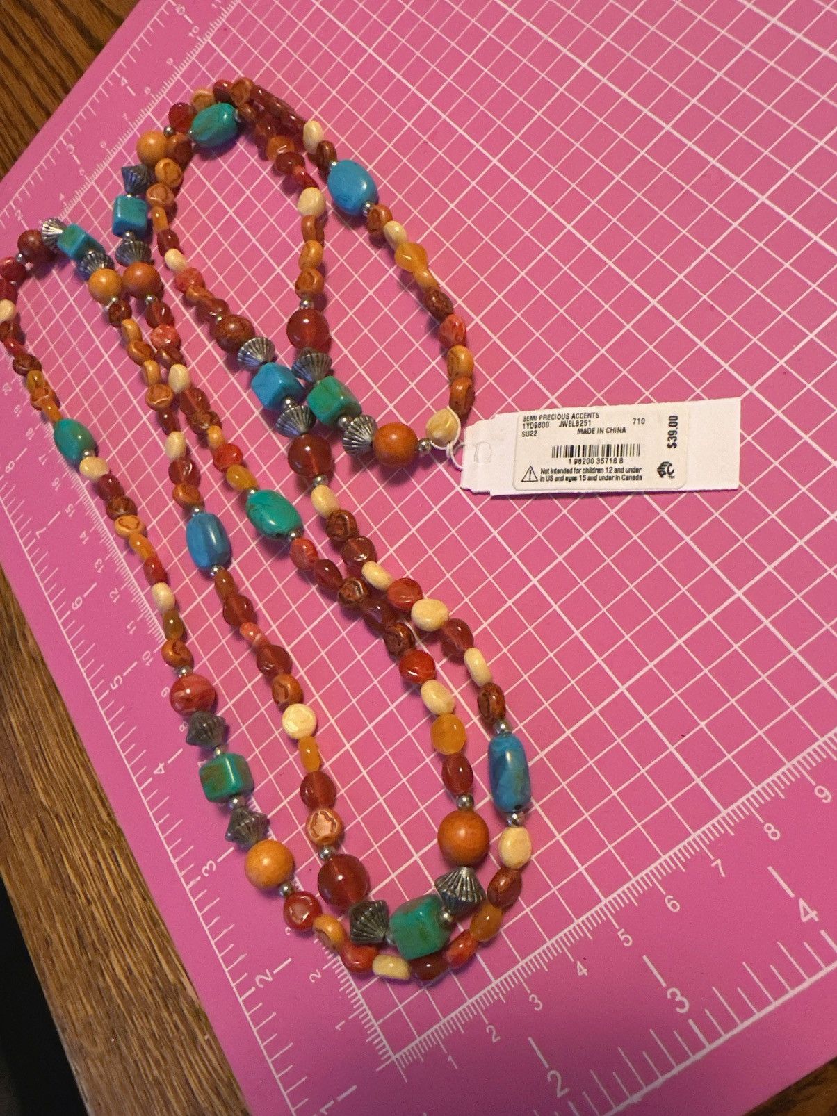 Lucky Brand Lucky Brand necklace Amber Tibetan bluestone Sandalwood Size ONE SIZE - 4 Thumbnail