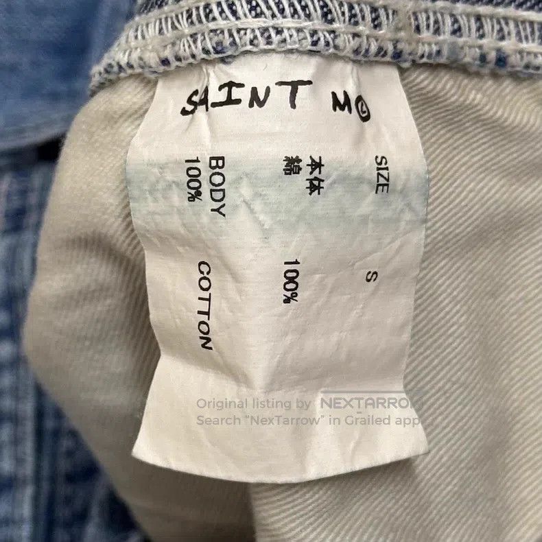 Saint Michael Saint Michael size S Cat whiskers make old washed jeans. Size US 28 / EU 44 - 4 Thumbnail