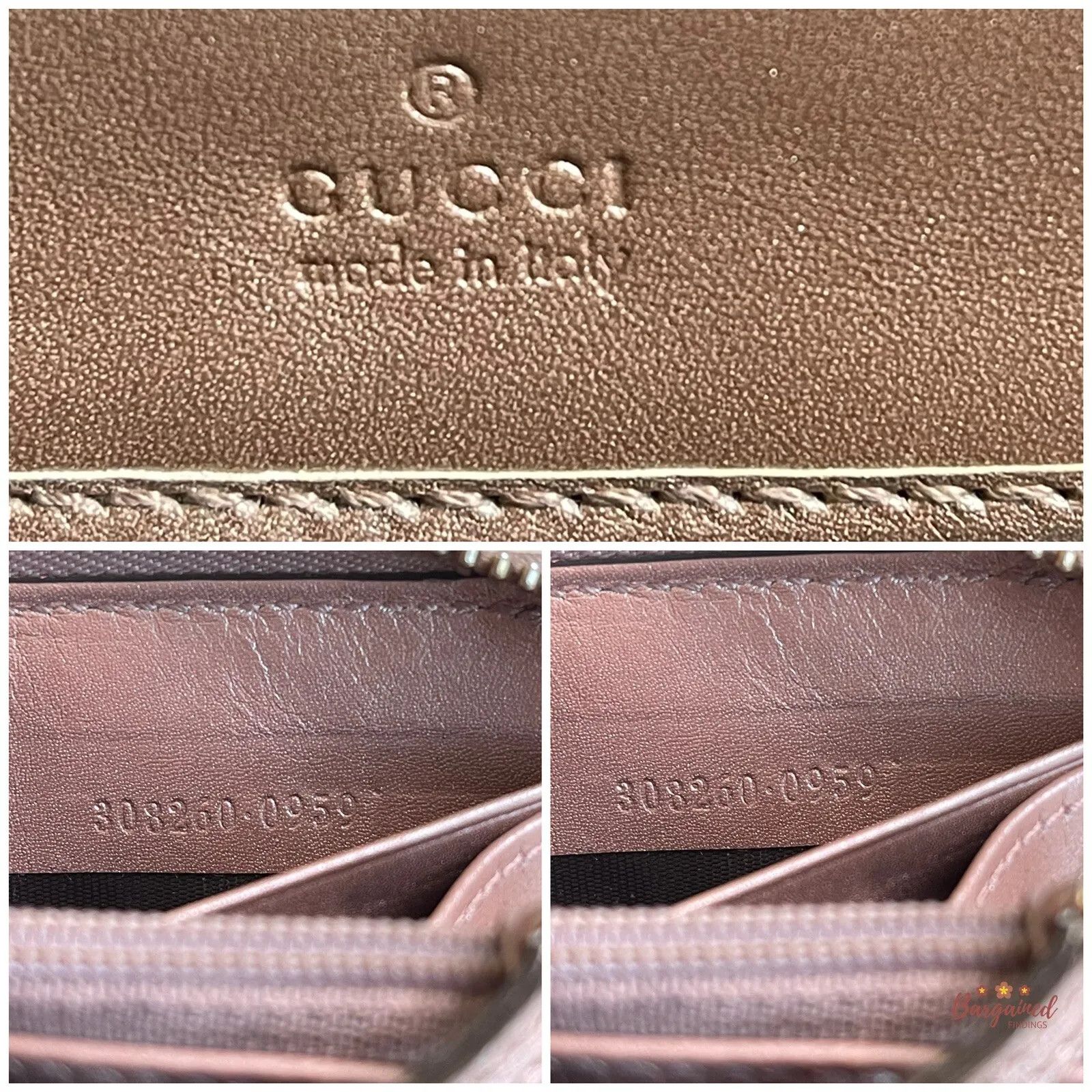 Gucci GUCCI Pink Metallic Microguccissima Zip Around Heart Wallet Size ONE SIZE - 3 Thumbnail