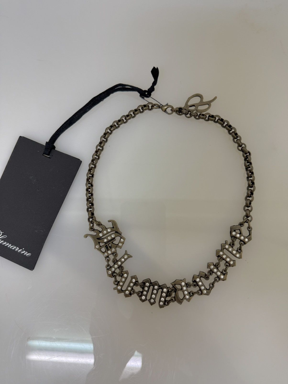 Blumarine Blumarine Logo embellished choker necklace Size ONE SIZE - 2 Thumbnail