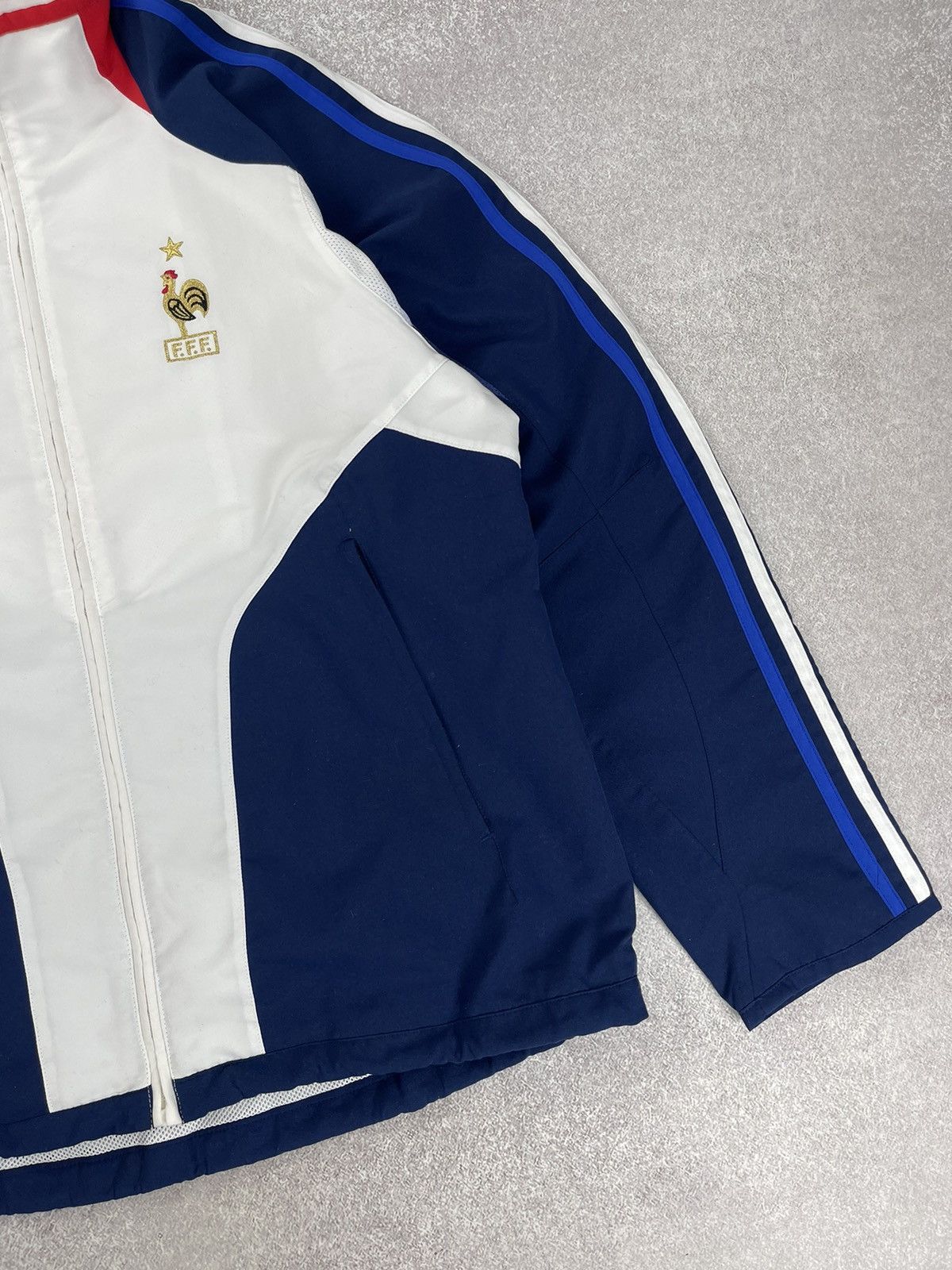 Adidas × Vintage Vintage Adidas France Soccer Track Top Jacket Men’s Size S Size US S / EU 44-46 / 1 - 2 Thumbnail