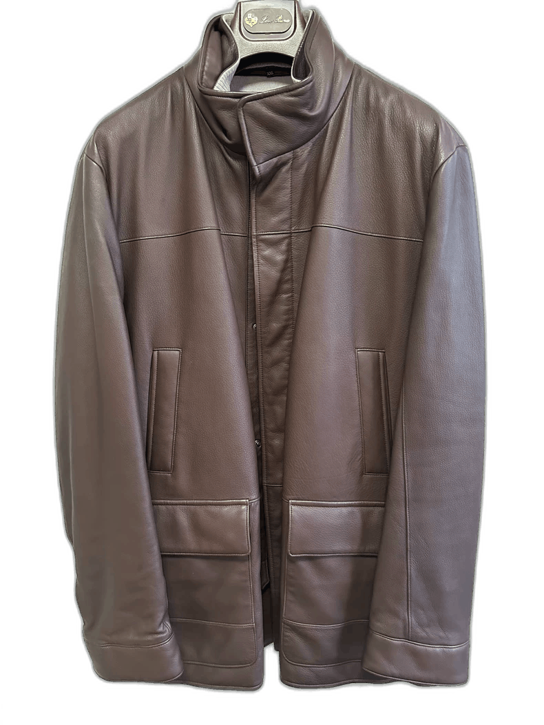 Loro Piana Loro Piana Tobacco Brown Leather Jacket Size US L / EU 52-54 / 3 - 1 Thumbnail