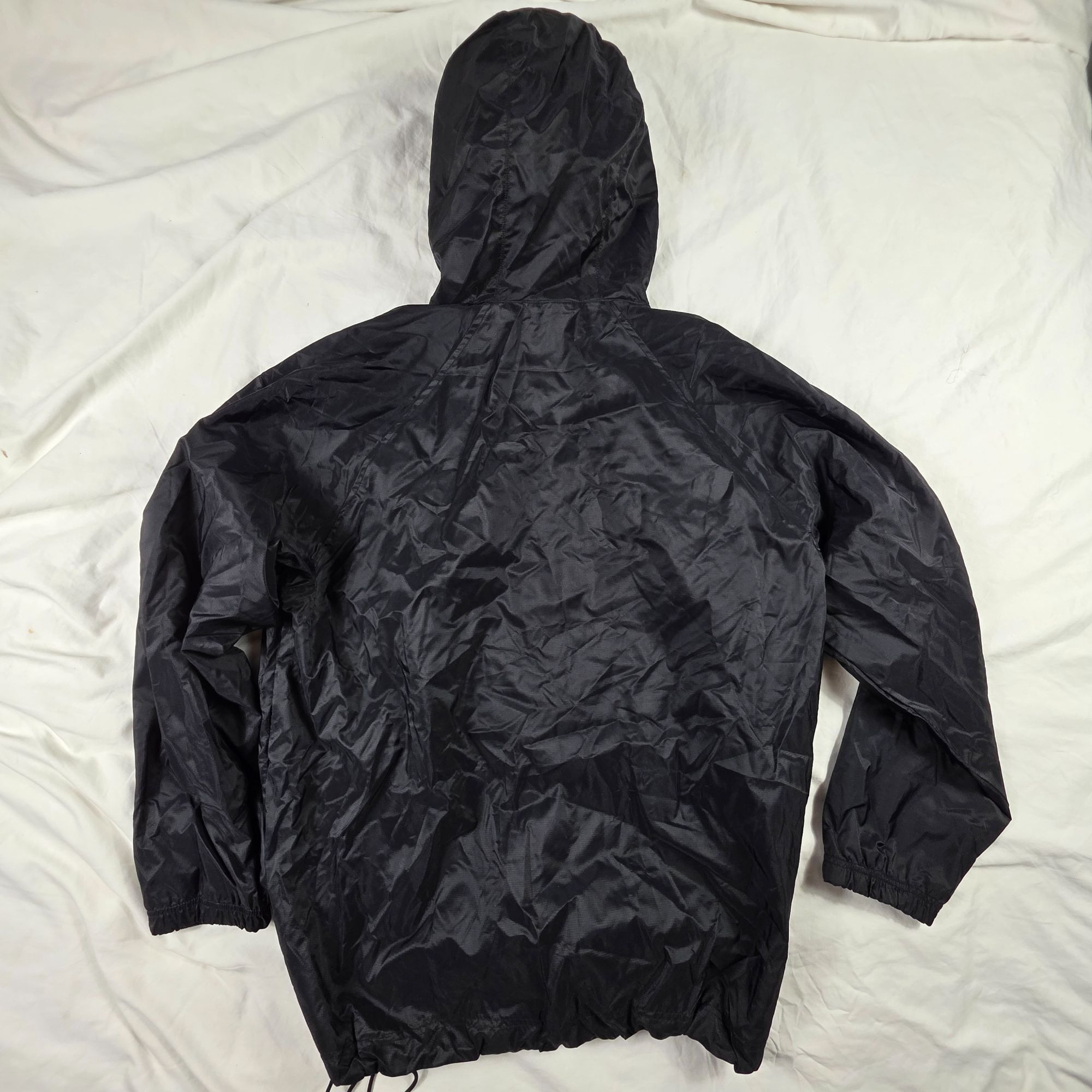 Other Rietveld Mens XL Black Hooded Windbreaker Nylon Jacket Light Size US XL / EU 56 / 4 - 2 Thumbnail