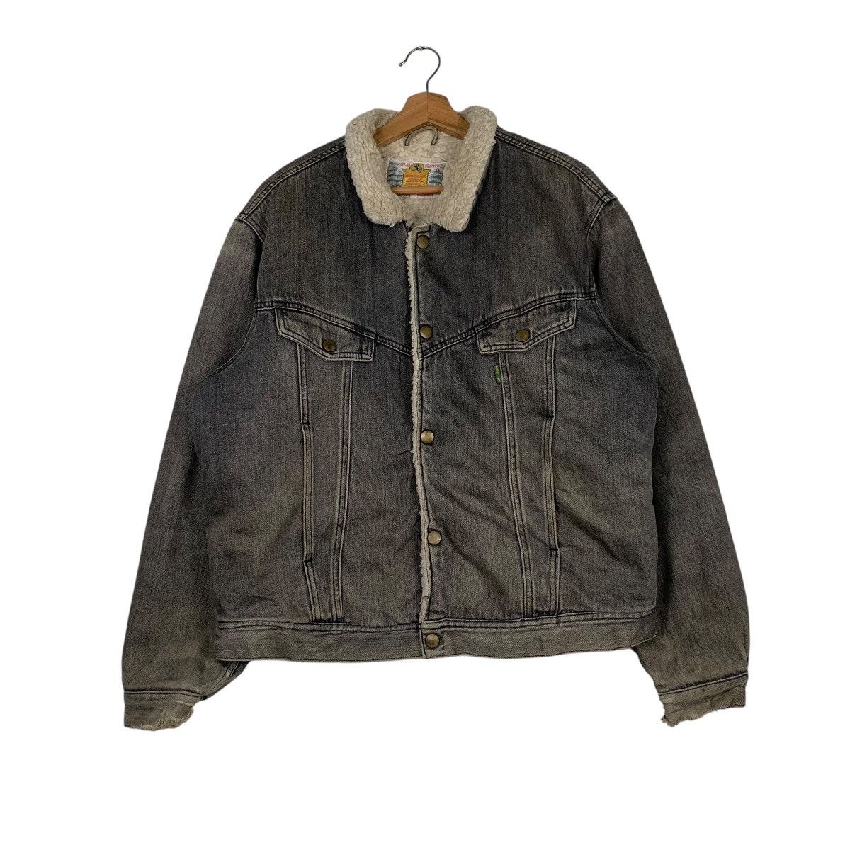 Edwin Vintage Edwin Sherpa Denim Jacket Size US L / EU 52-54 / 3 - 1 Thumbnail