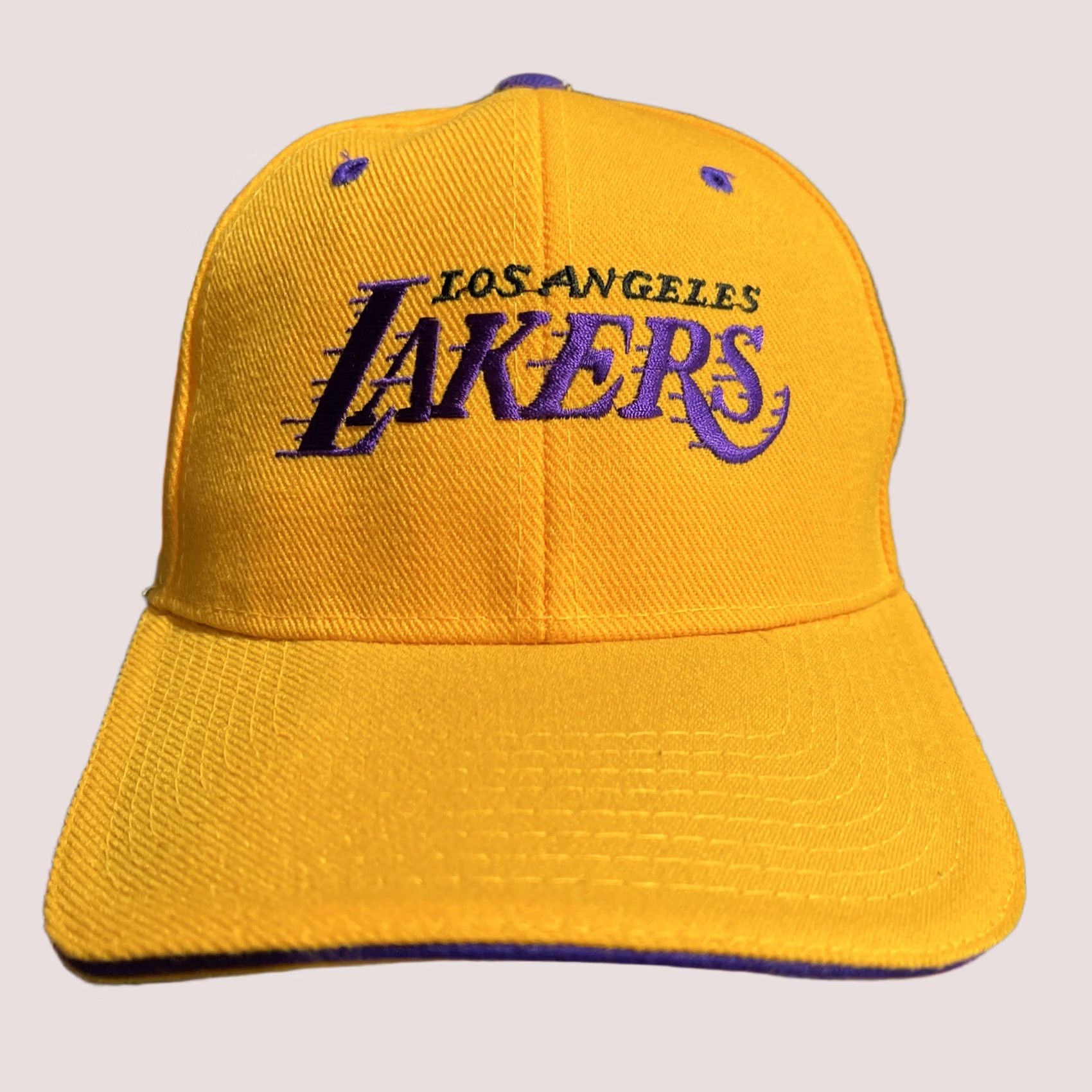 NBA VINTAGE Lakers Hat Los Angeles NBA Adjustable Yellow Size ONE SIZE - 1 Thumbnail