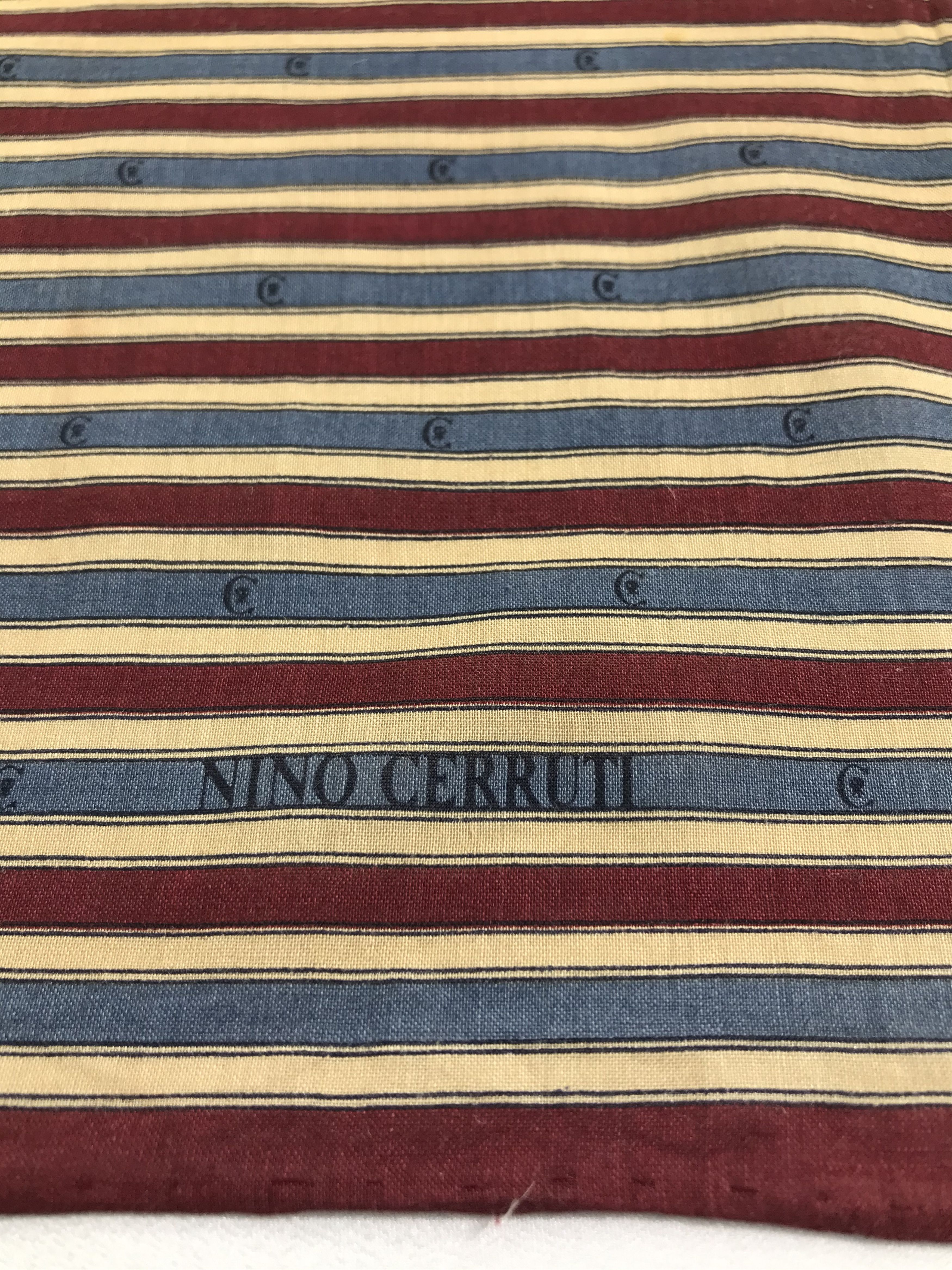 Cerruti 1881 Nino Cerruti Monogram Handkerchief Neckerchief Bandana H934 Size ONE SIZE - 3 Thumbnail