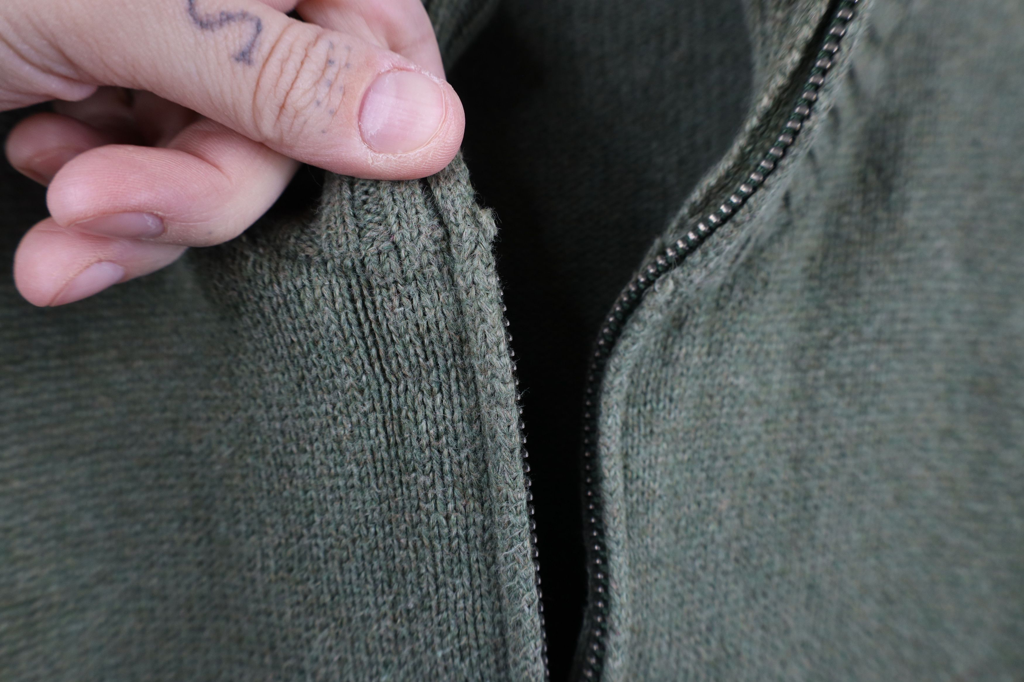 Ralph Lauren × Vintage Vintage Ralph Lauren Ribbed Knit Half Zip Pullover Sweater Size US L / EU 52-54 / 3 - 5 Thumbnail