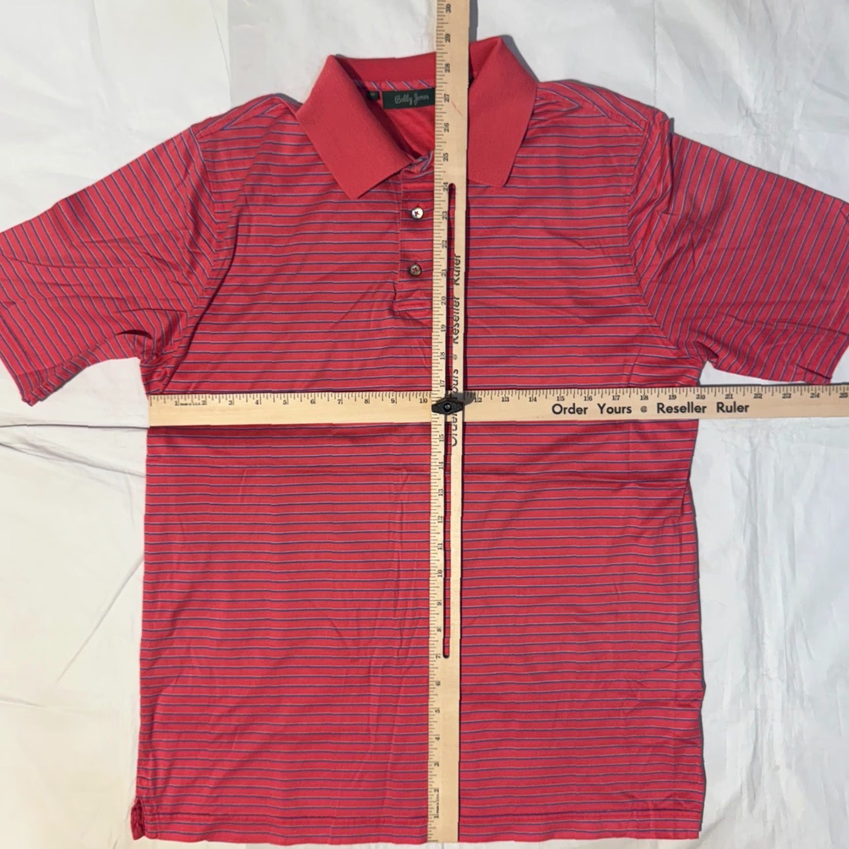 Vintage Bobby Jones Polo Shirt Pink Striped Athletic Golf - M Short Sleeve Shirt Mens Modern Classic Sports Pullover Breathable Moisture Wicking Size US M / EU 48-50 / 2 - 3 Thumbnail