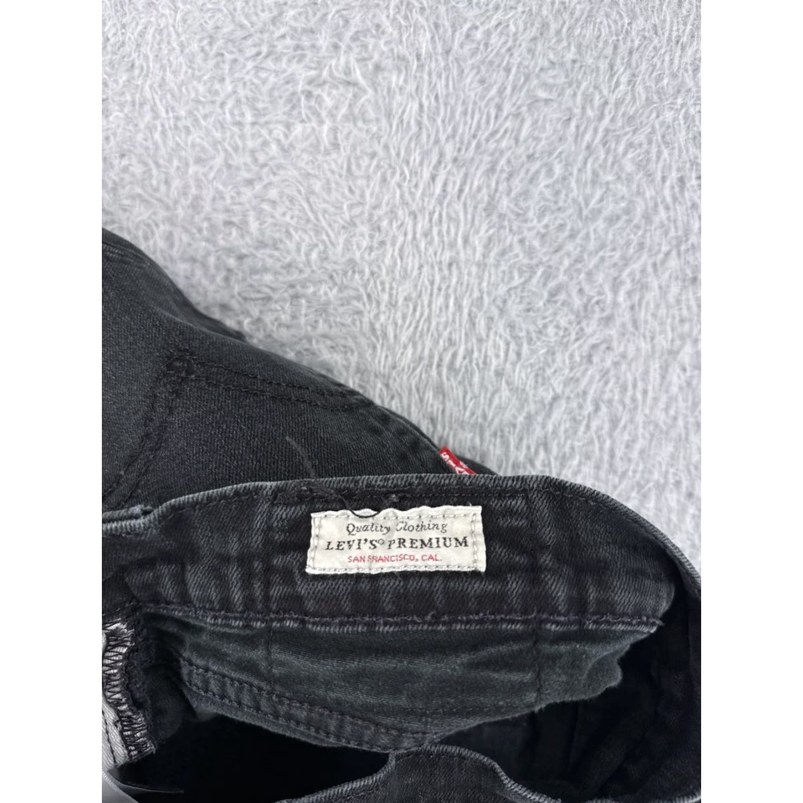 Levi's Levis Premium Jeans Adult 30 Black Denim 512 Cotton Distressed 28x26 Big E Size US 30 / EU 46 - 6 Thumbnail