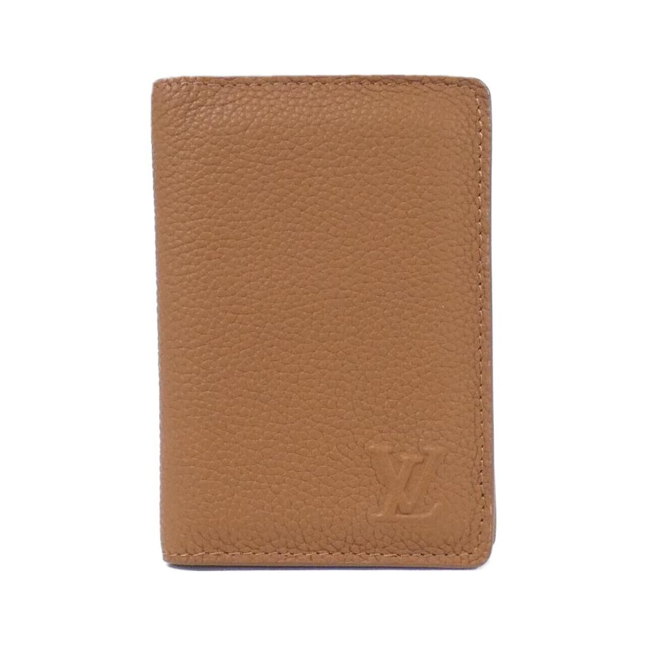 Louis Vuitton Louis Vuitton LV Aerogram Organizer de Poche Calf Card Case Leather Card Case M25952 DUTY FREE for USA