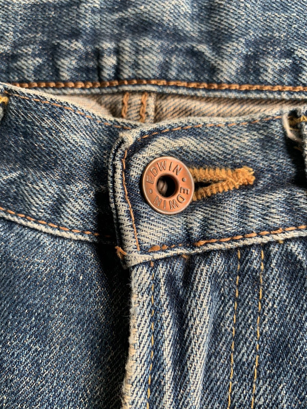 Edwin × If Six Was Nine × Jean EDWIN 505X SELVEDGE MUDWASH DISTRESSED DENIM Size US 28 / EU 44 - 16 Thumbnail