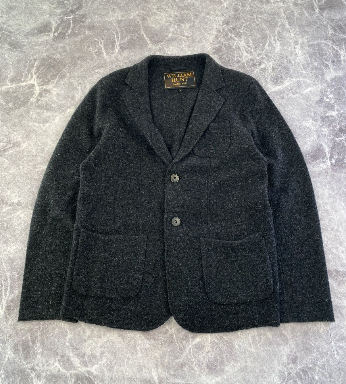 William Hunt William Hunt Wool Blend Front Pocket Unlined Blazer Size: M Size 48R - 1 Thumbnail