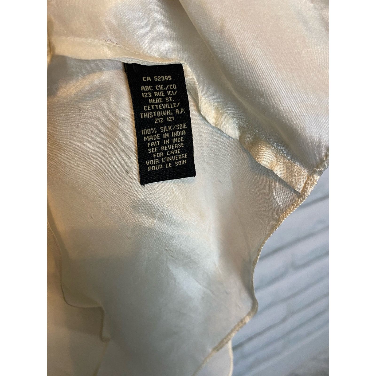 Unknown London Designer Rohit Bal 100% Pure Silk Boho Blouse Small in Ivory Size S / US 4 / IT 40 - 9 Thumbnail