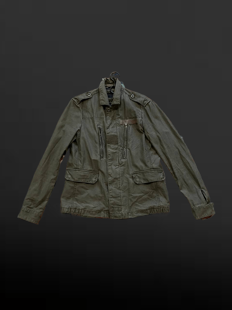 Allsaints Vintage Y2k AllSaints Military Field Lightweight Jacket Size US S / EU 44-46 / 1 - 1 Thumbnail