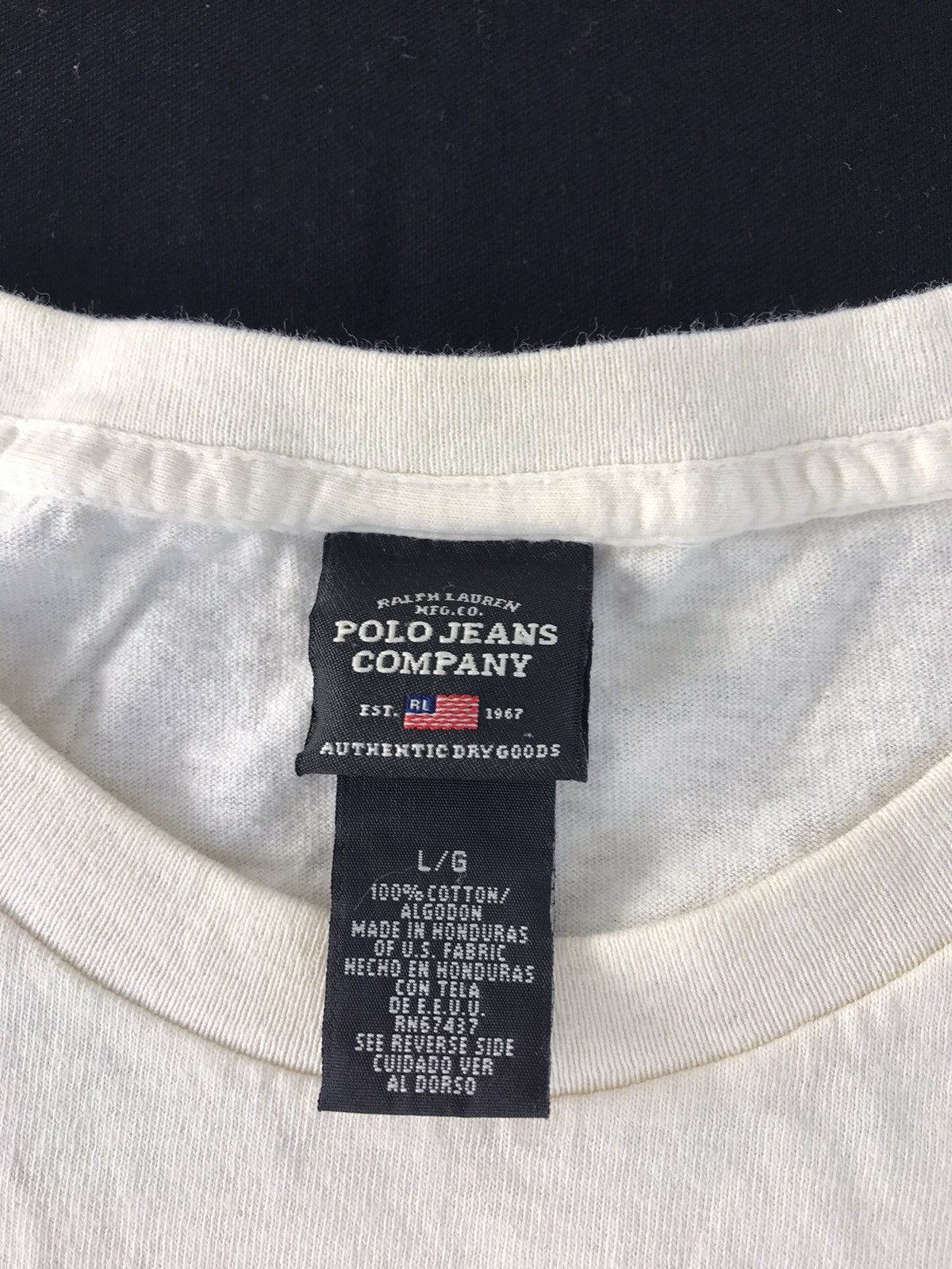Polo Ralph Lauren Ralph Lauren Polo Jeans Company Spell Out Printed Tee Size US XL / EU 56 / 4 - 4 Thumbnail