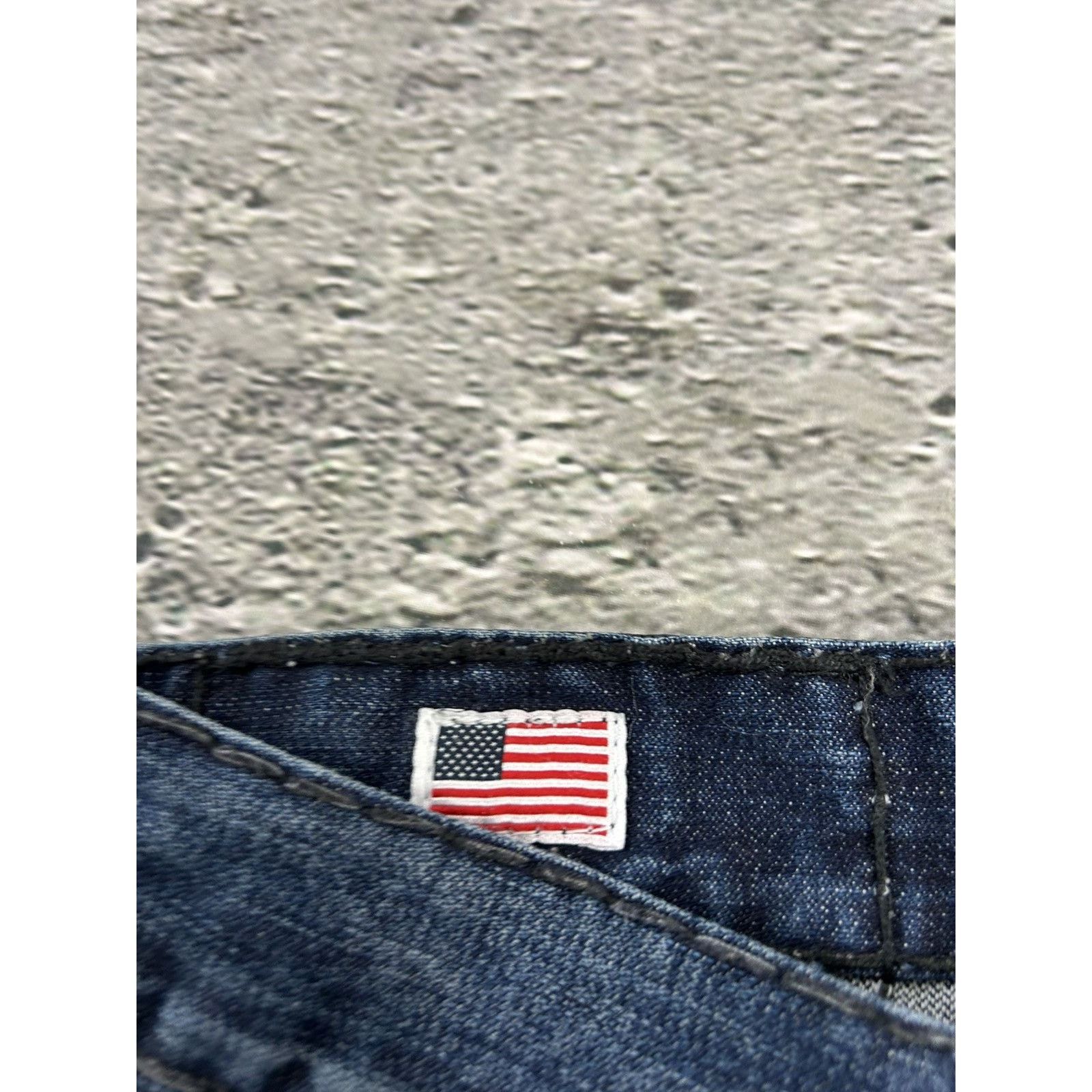 True Religion × Vintage True Religion navy jeans black thick stitching Jack Big QT Size US 32 / EU 48 - 10 Thumbnail