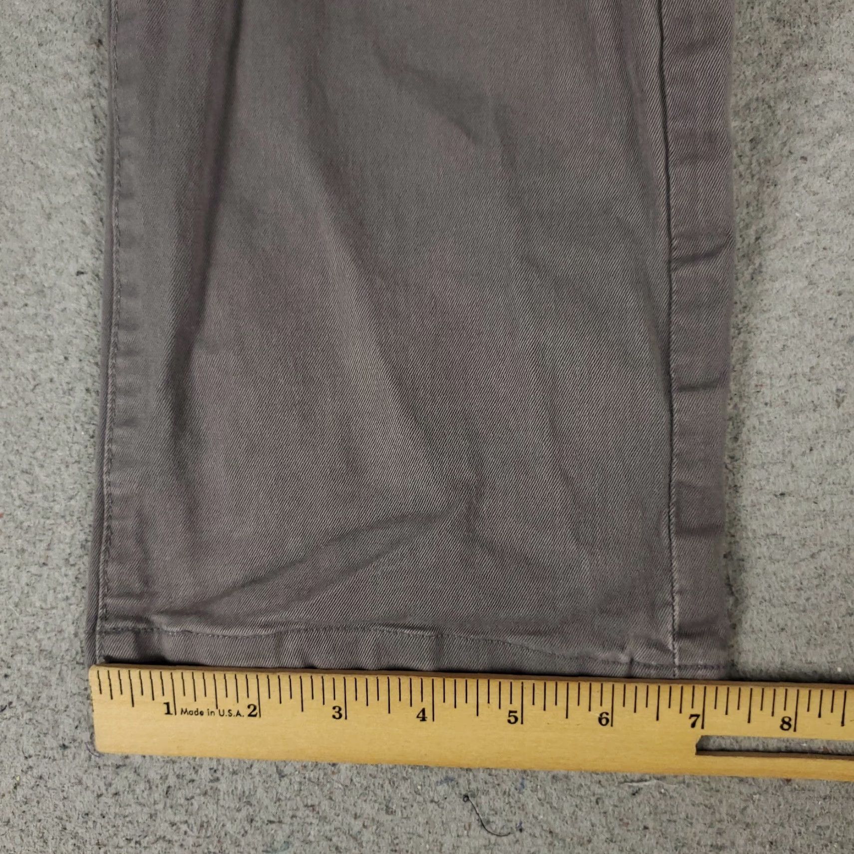 Vintage Vintage AG Adriano Goldschmied Men's Jeans 32x28 Straight Leg Gray Cotton Mid Rise Classic 2010s Size US 32 / EU 48 - 7 Thumbnail